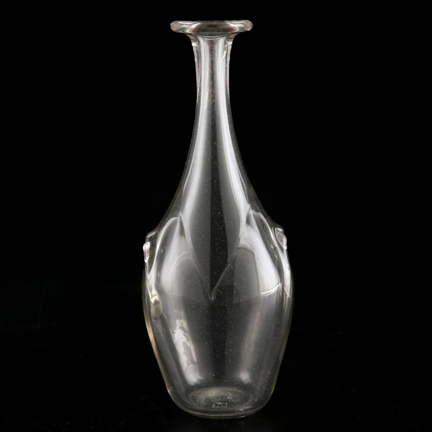 John Gerletti Blown Glass Vase, 1979