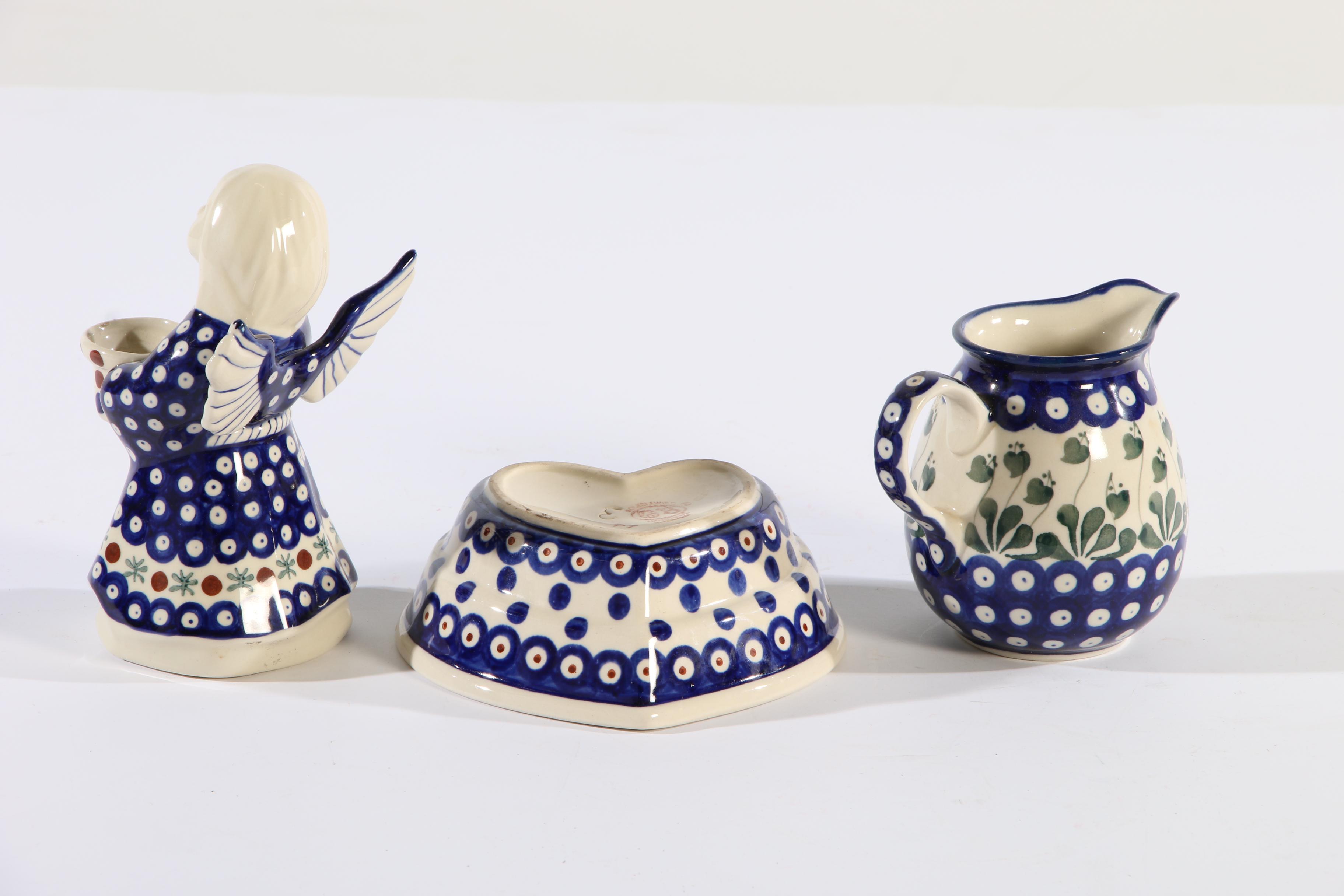 Boleslawiec Polish Pottery Dishes, Late 20th Century