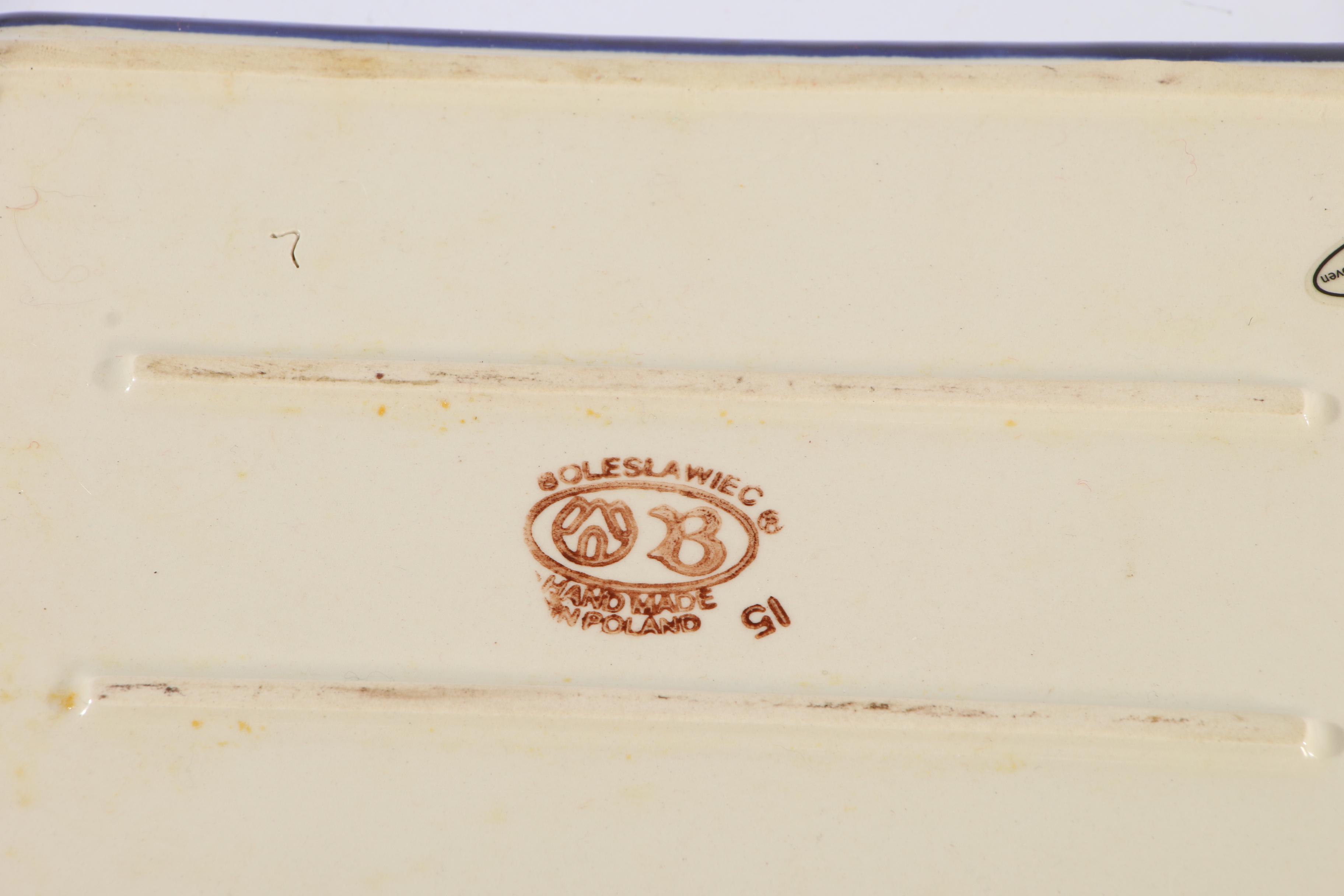 Boleslawiec Polish Pottery Dishes, Late 20th Century