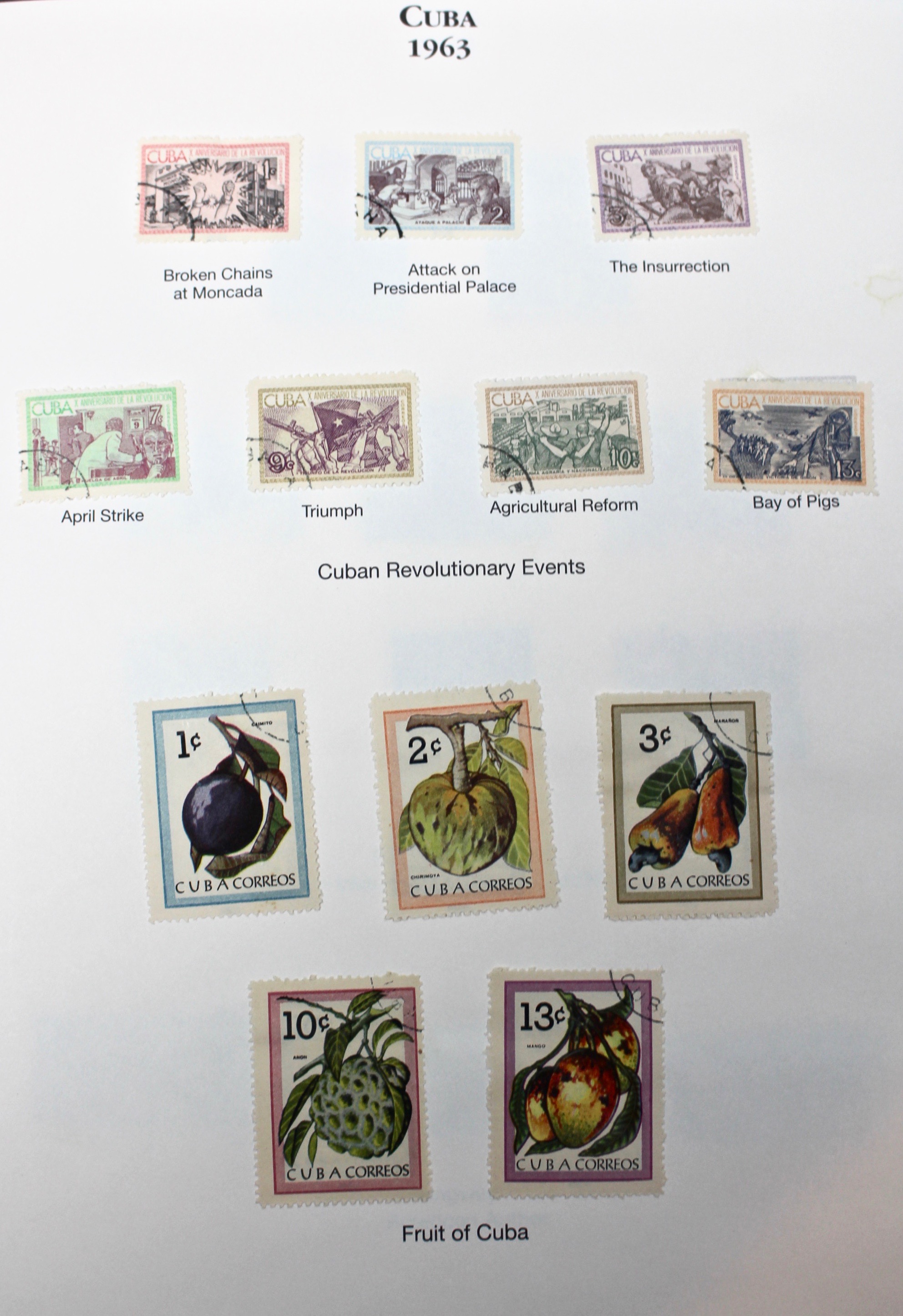 Castro's Cuba Stamp Collection
