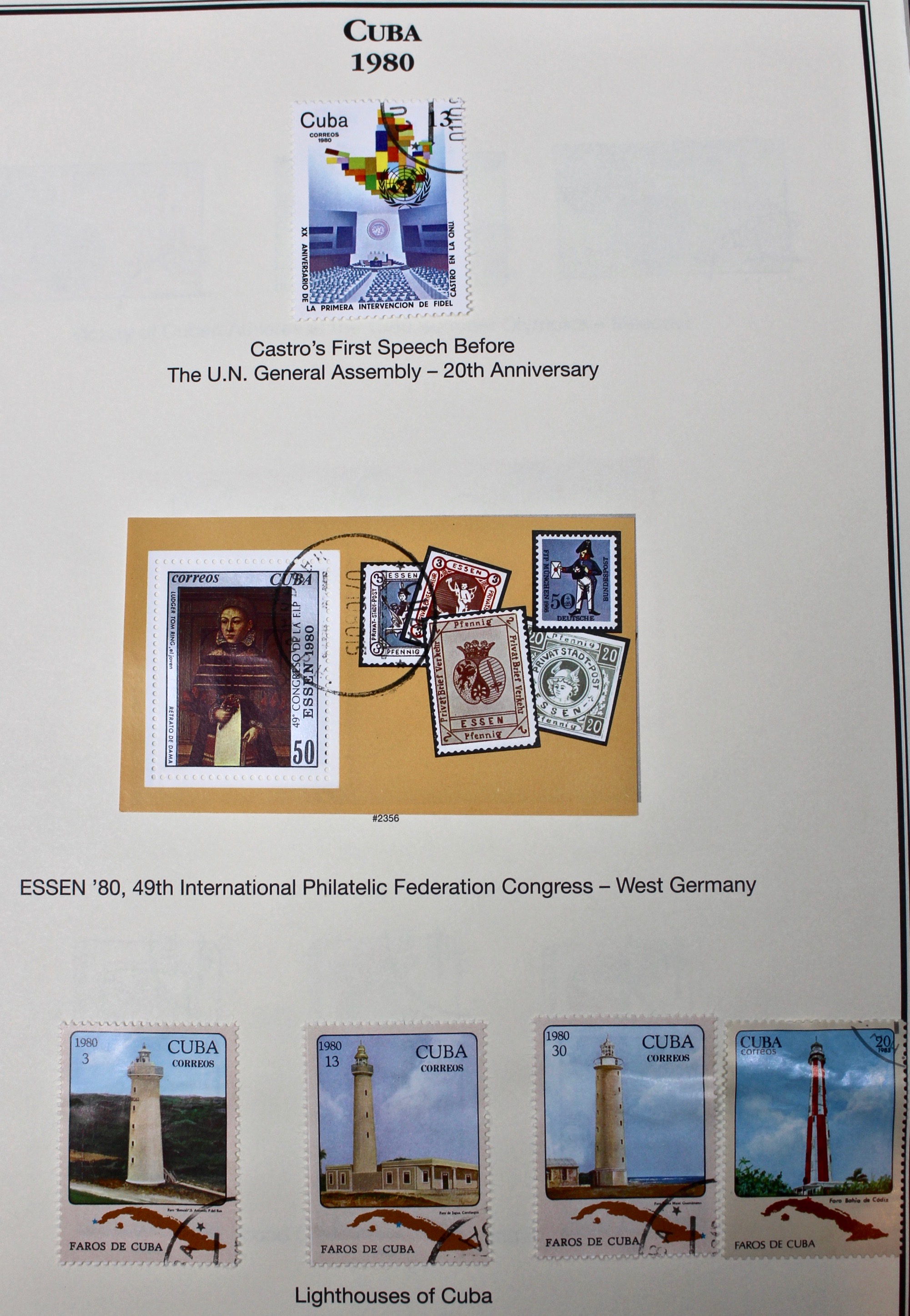 Castro's Cuba Stamp Collection