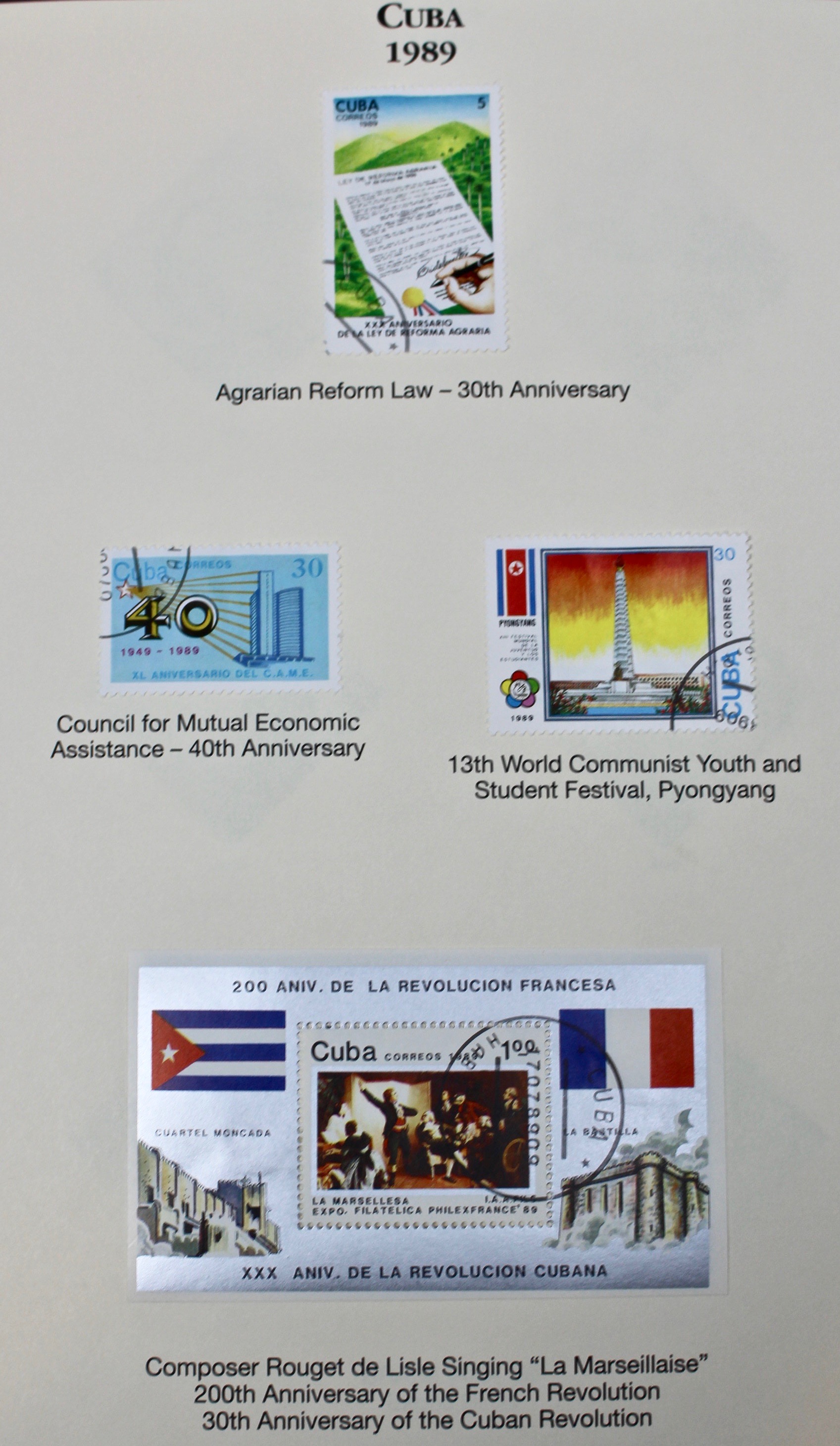 Castro's Cuba Stamp Collection
