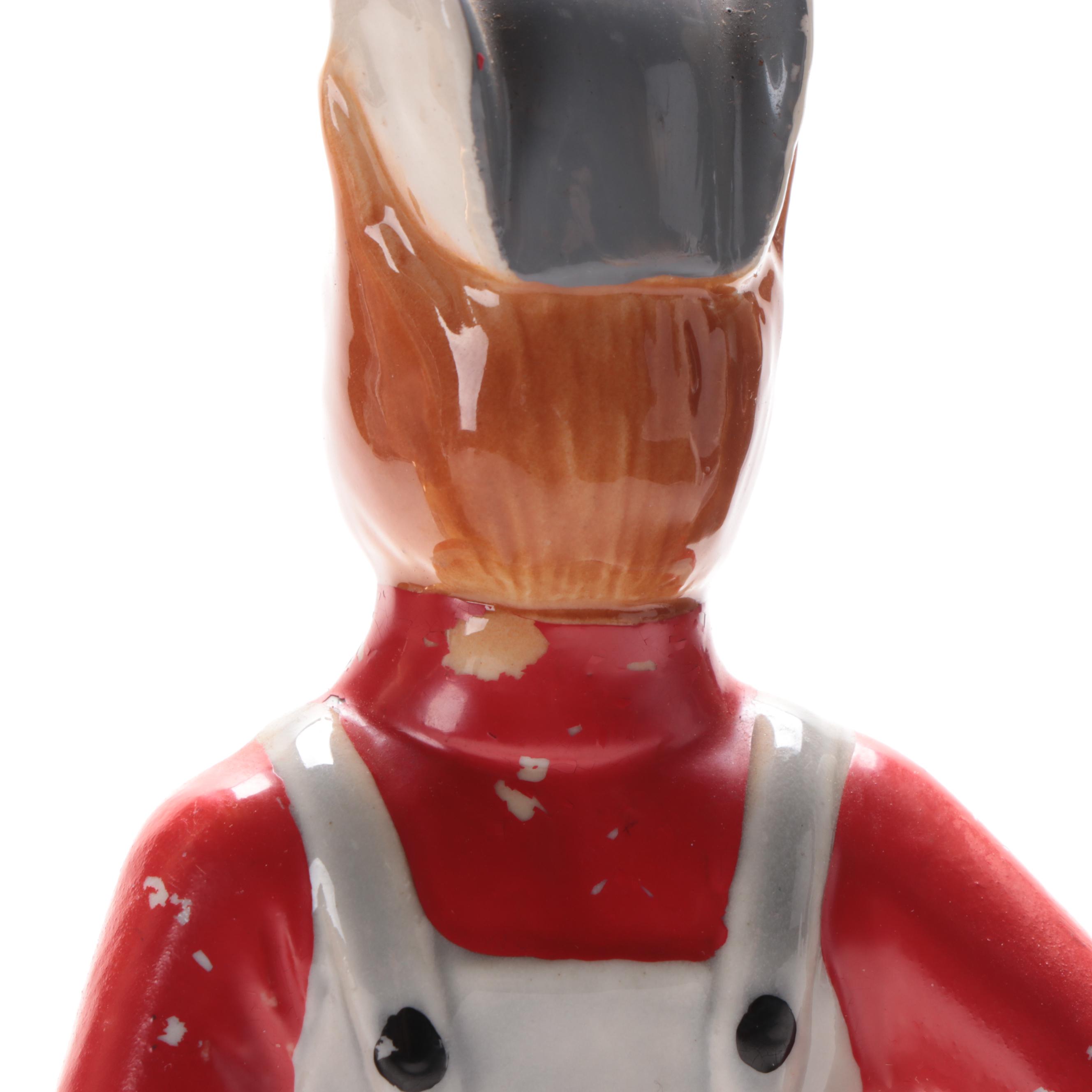 Jim Beam for Regal China Ceramic Fox Decanters and Figurines, Late 20th Century