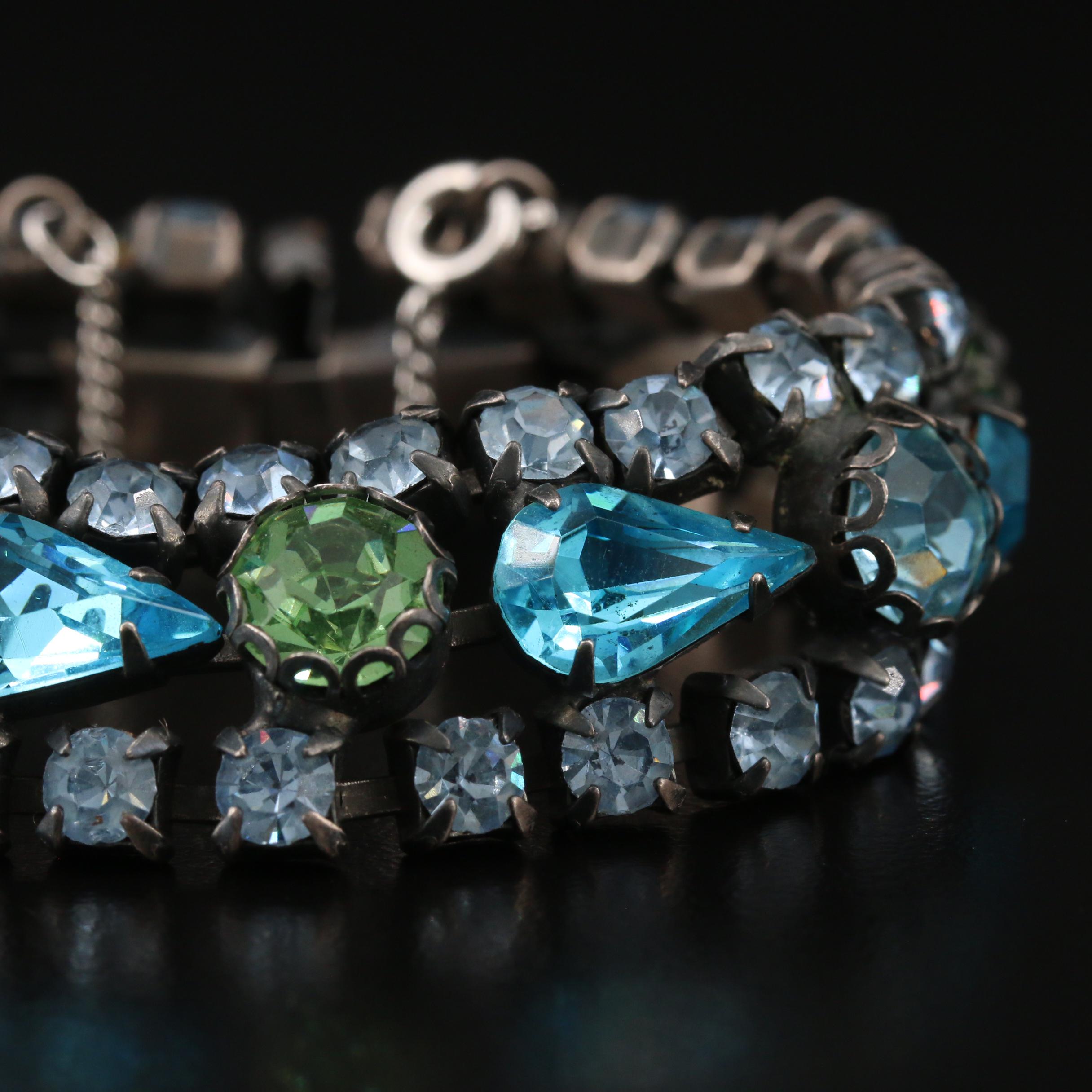 Vintage Regency Rhinestone Bracelet