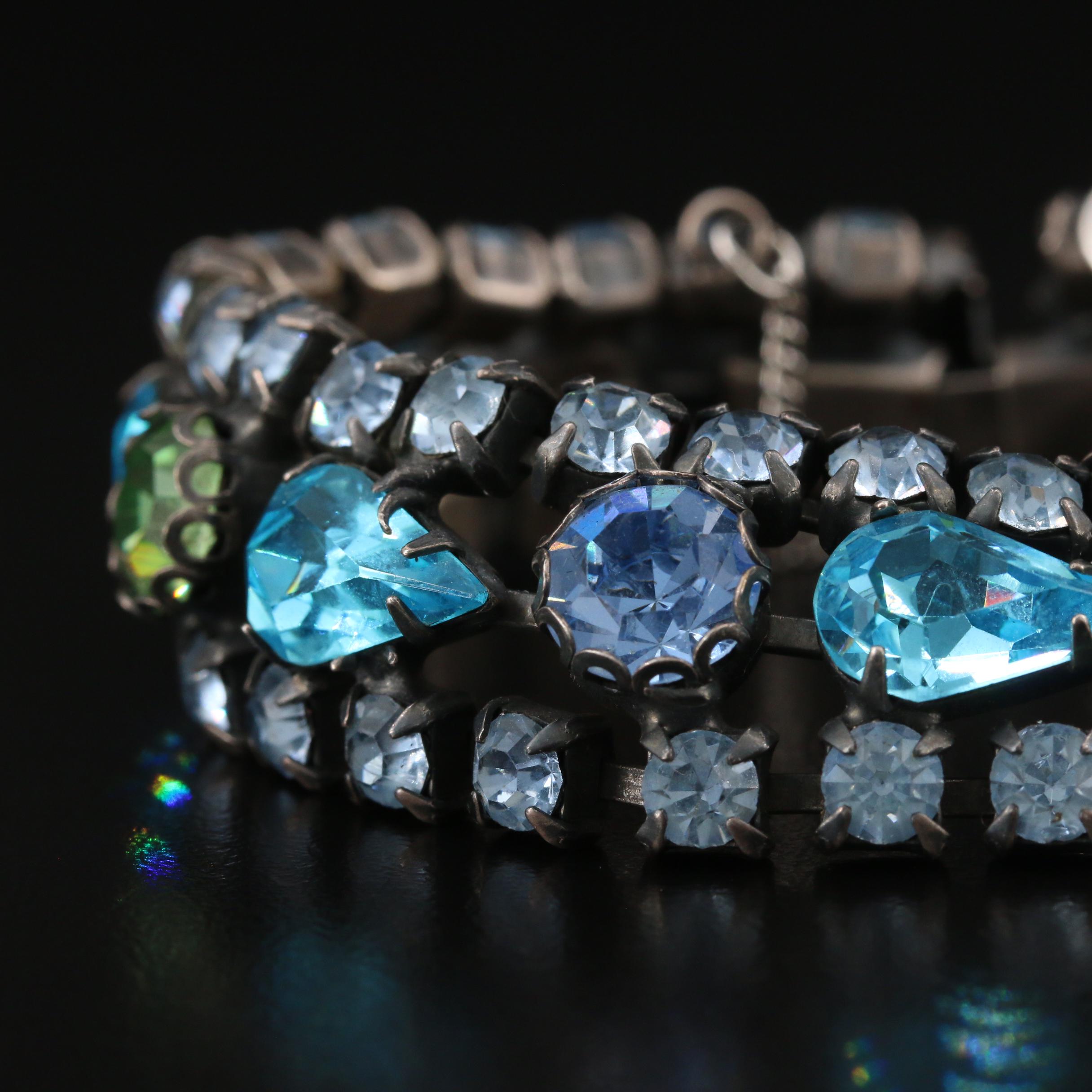 Vintage Regency Rhinestone Bracelet