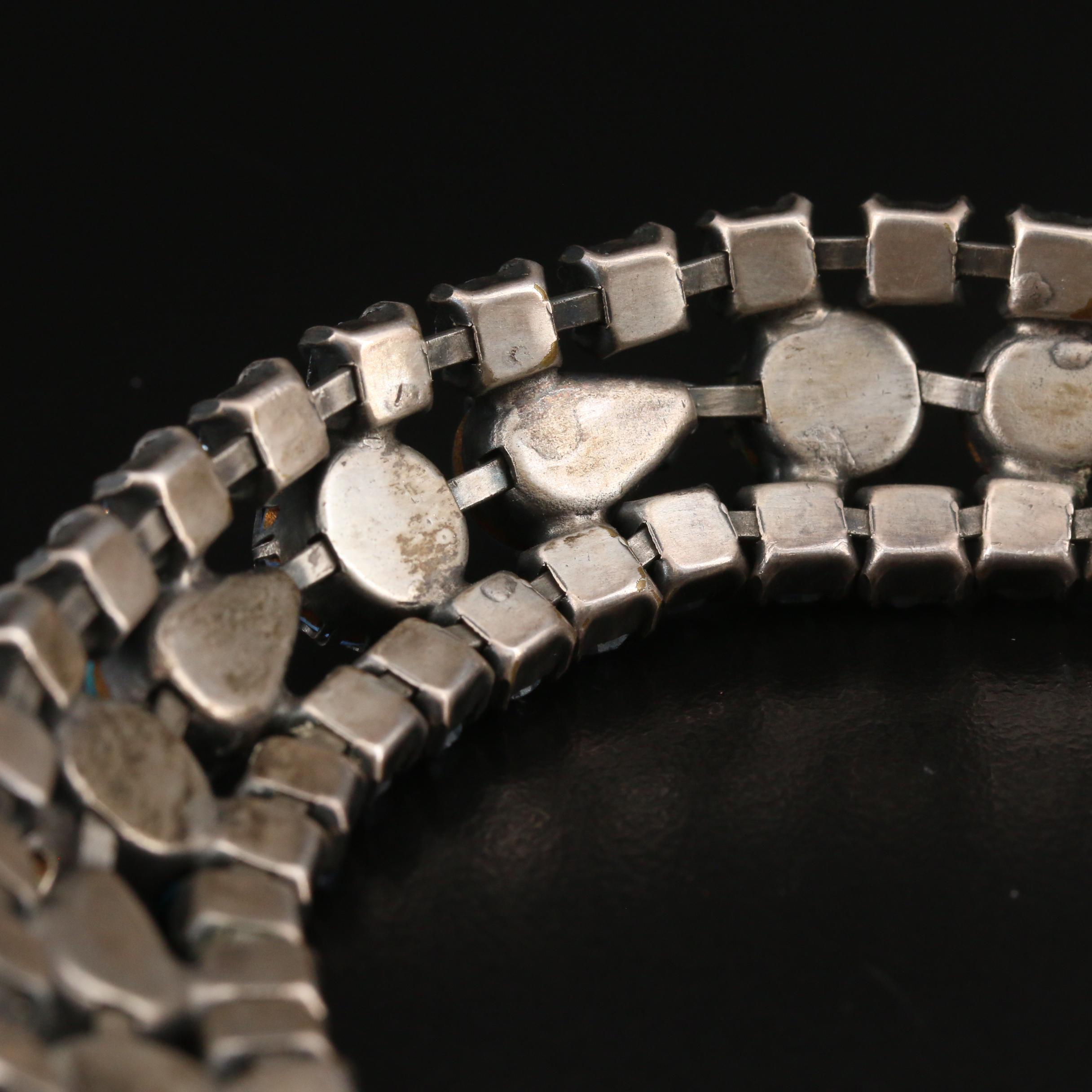 Vintage Regency Rhinestone Bracelet