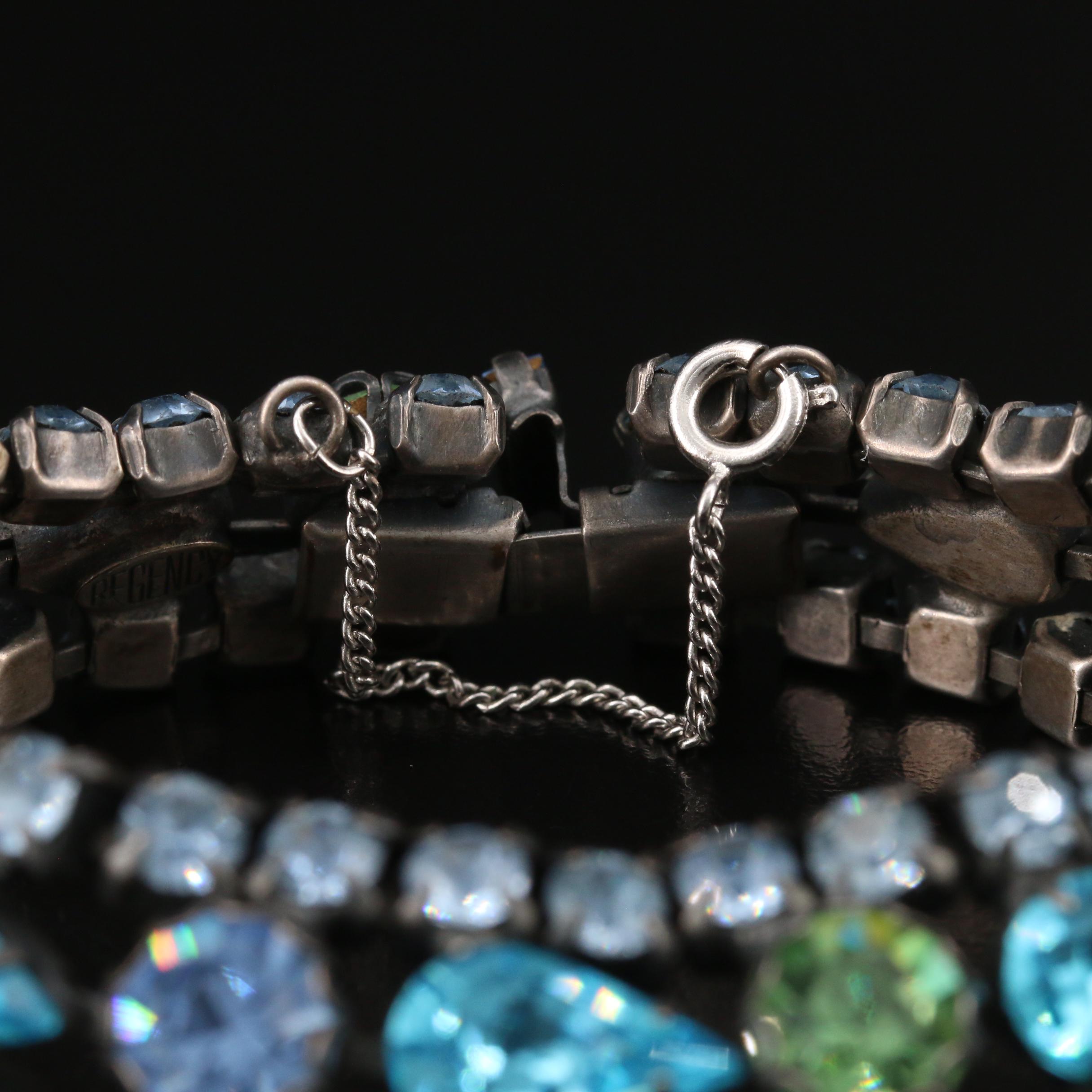 Vintage Regency Rhinestone Bracelet