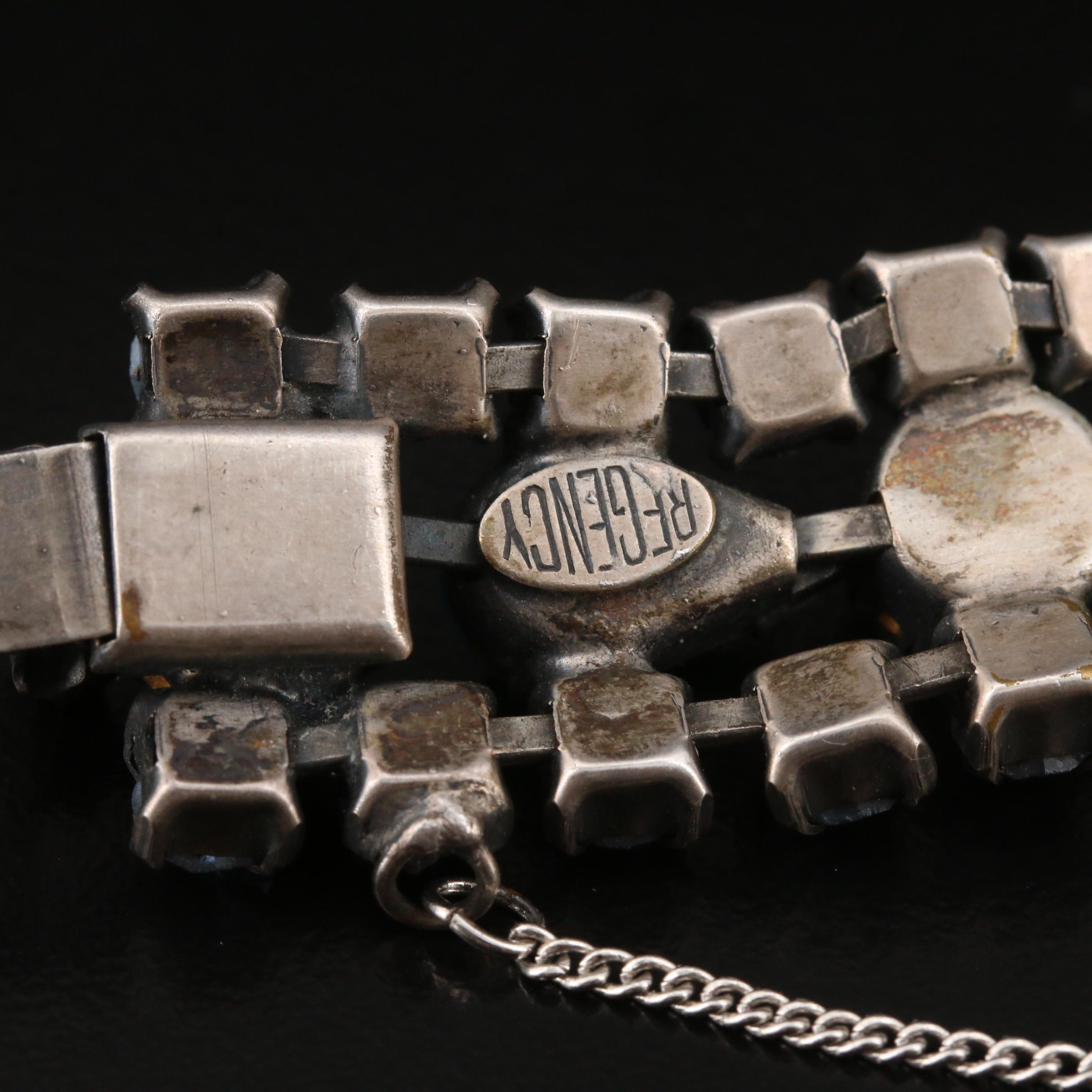 Vintage Regency Rhinestone Bracelet