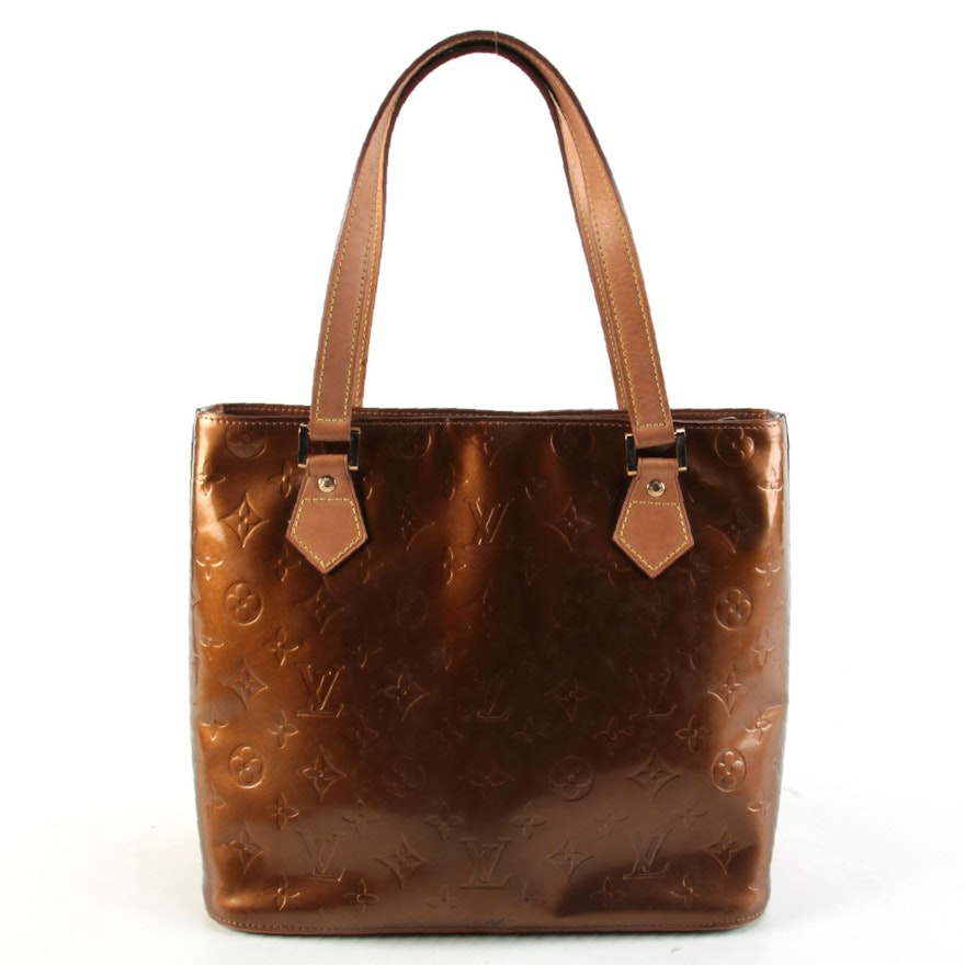 Louis Vuitton Bronze Monogram Vernis Houston Bag