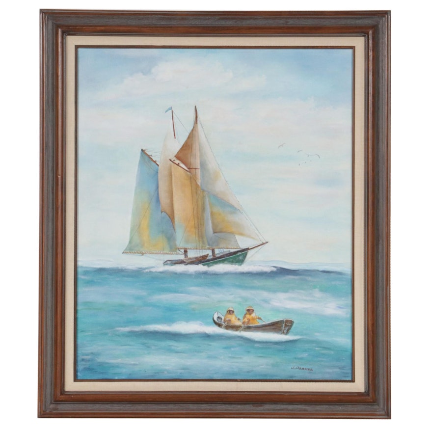 Jack Parker Nautical Seascape Oil Painting