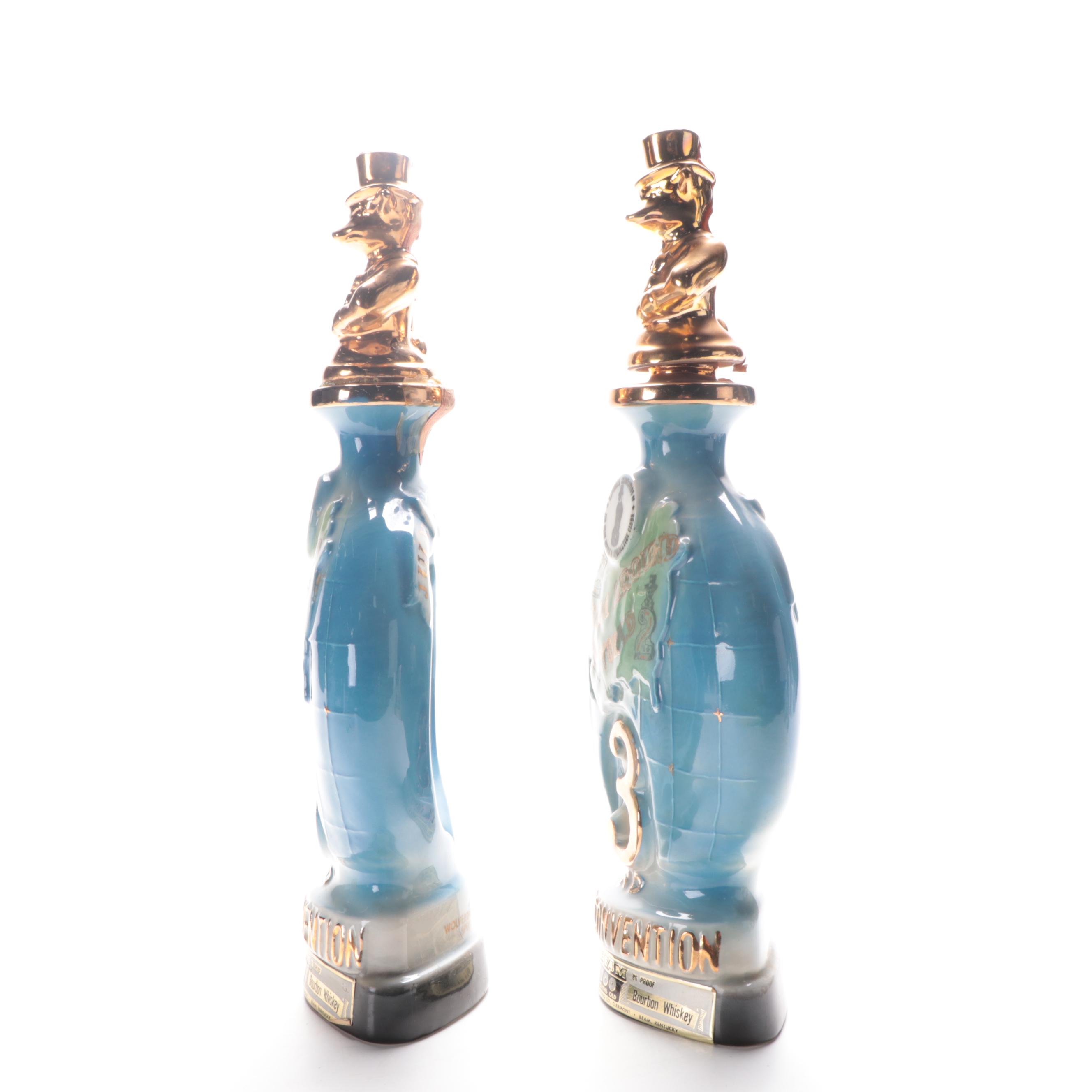 Jim Beam Gem City Bottle Club and 3rd Convention Decanters, 1970s