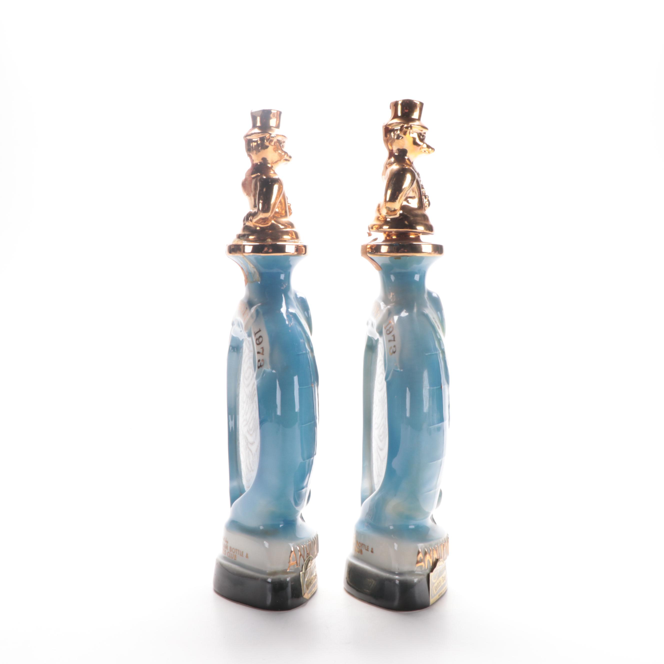 Jim Beam Gem City Bottle Club and 3rd Convention Decanters, 1970s