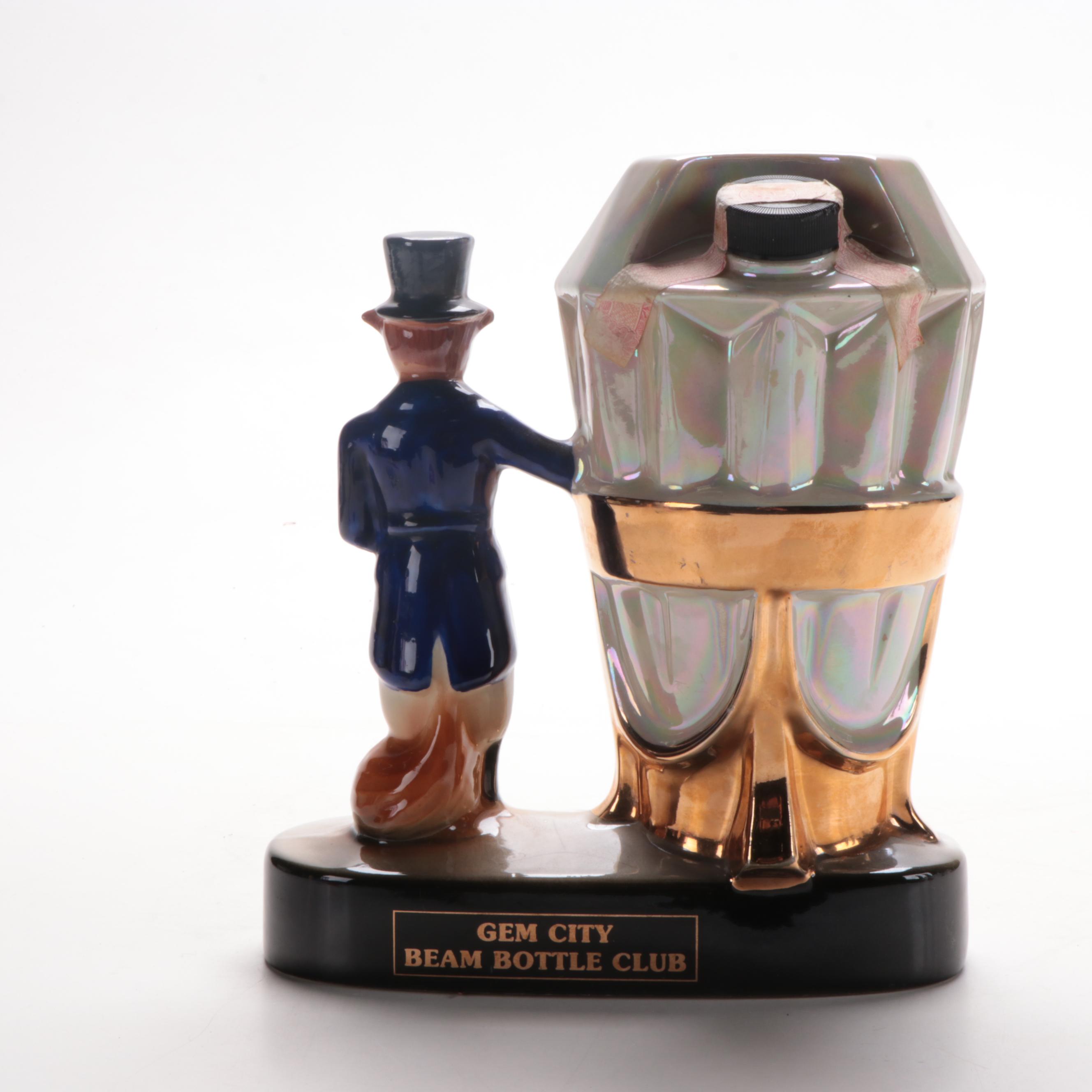 Jim Beam Gem City Bottle Club and 3rd Convention Decanters, 1970s