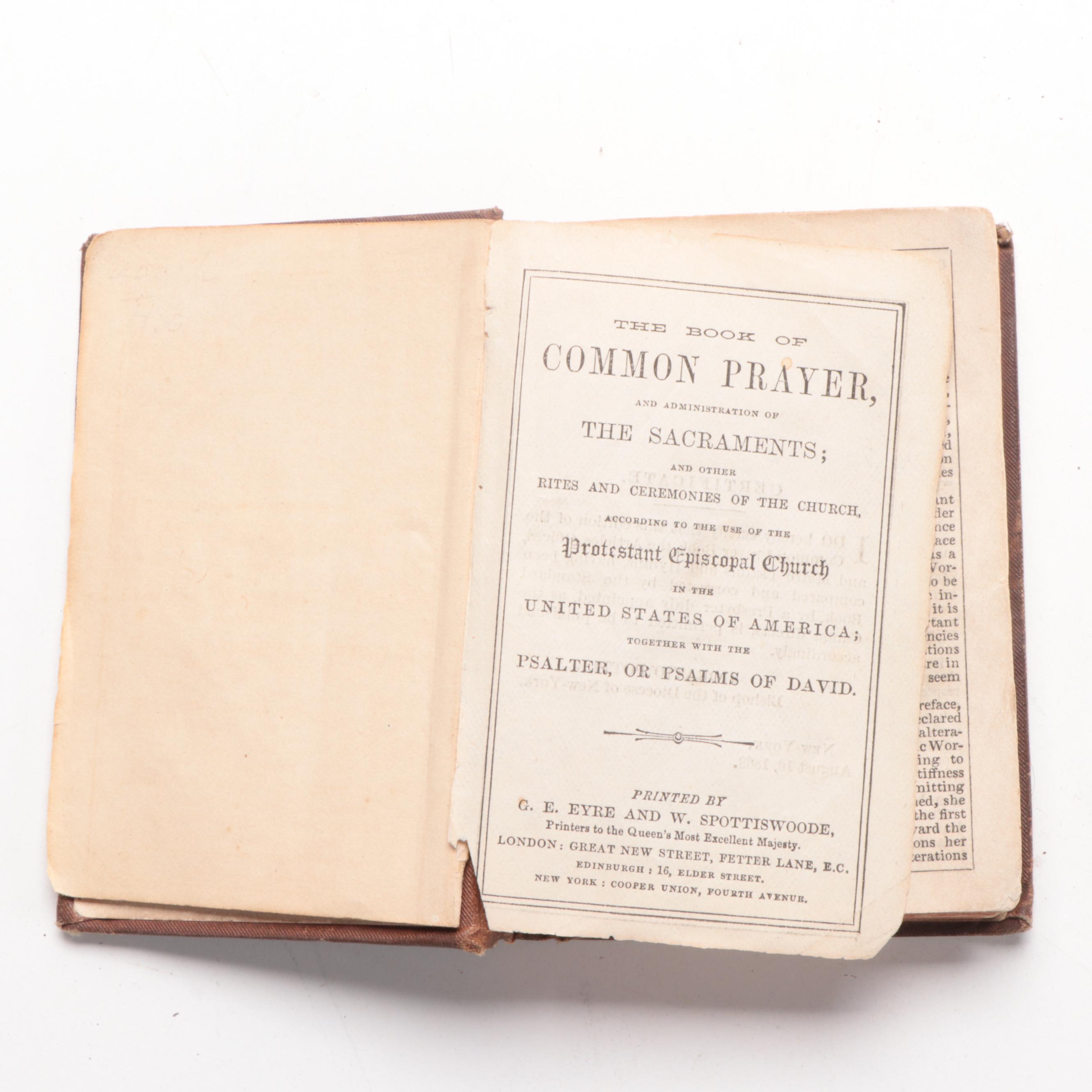 Miniature Bibles, Hymnals, and Books of Common Prayer