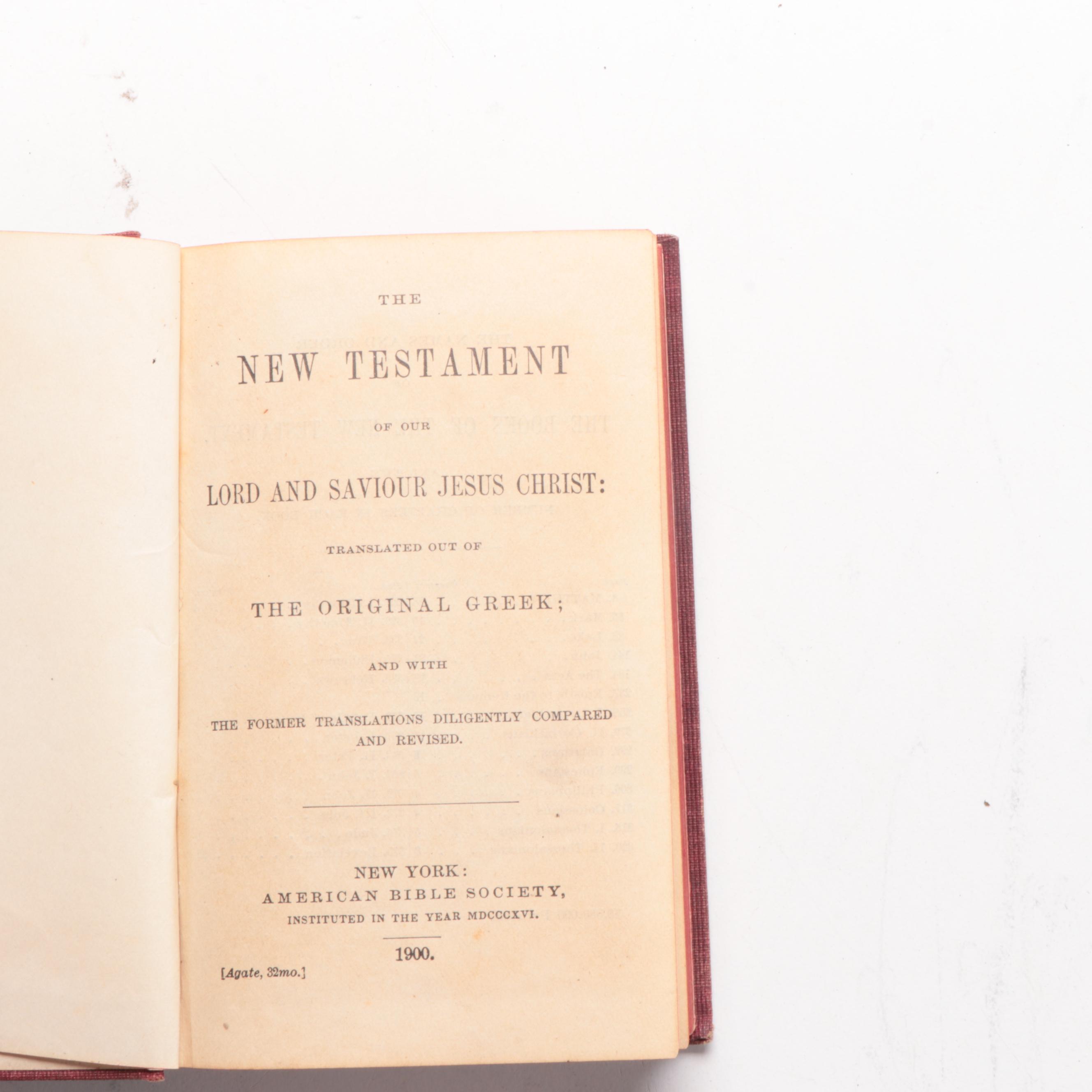 Miniature Bibles, Hymnals, and Books of Common Prayer