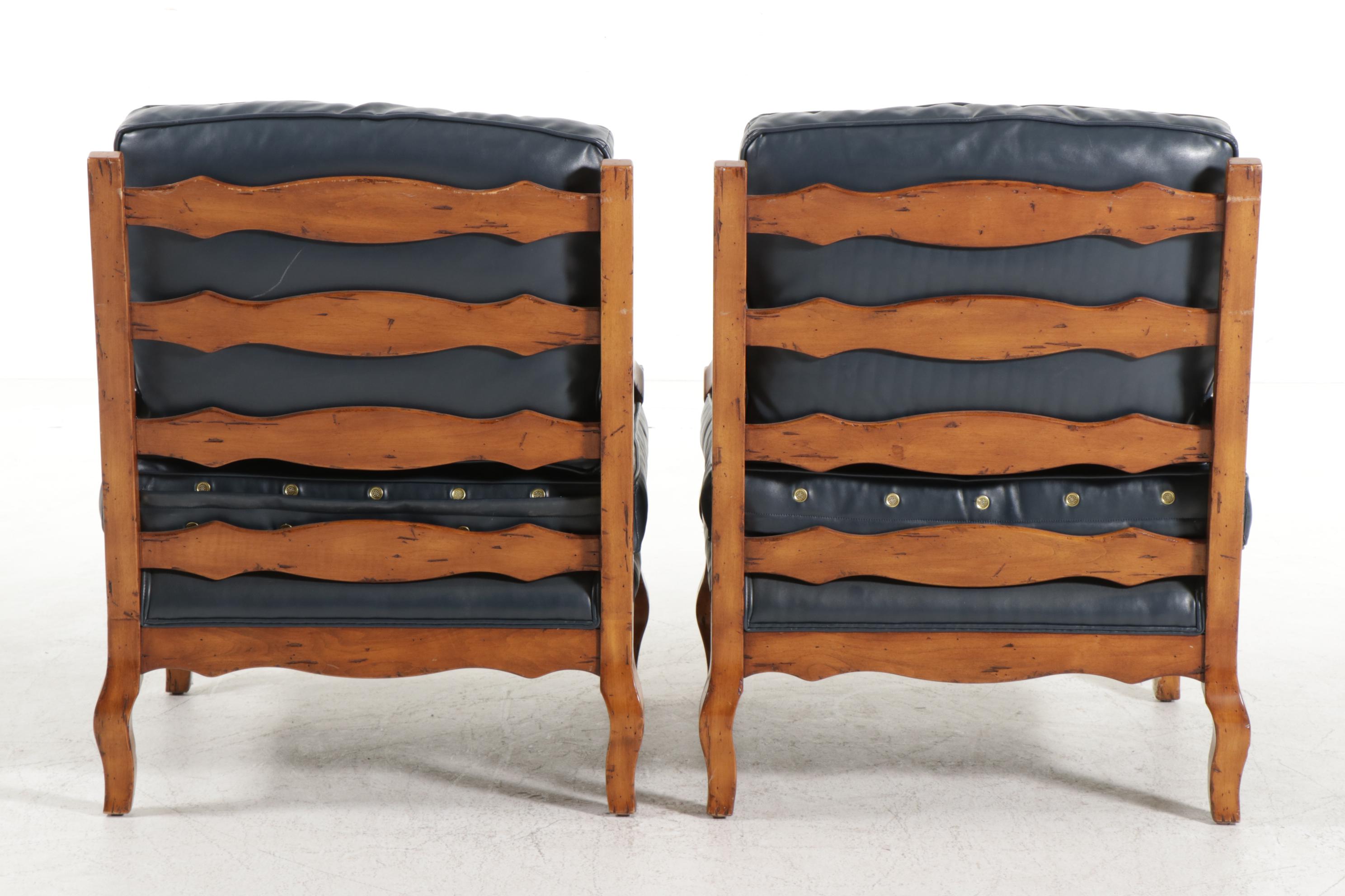 Pair of Fremarc Designs "Knuckle" Lounge Chairs