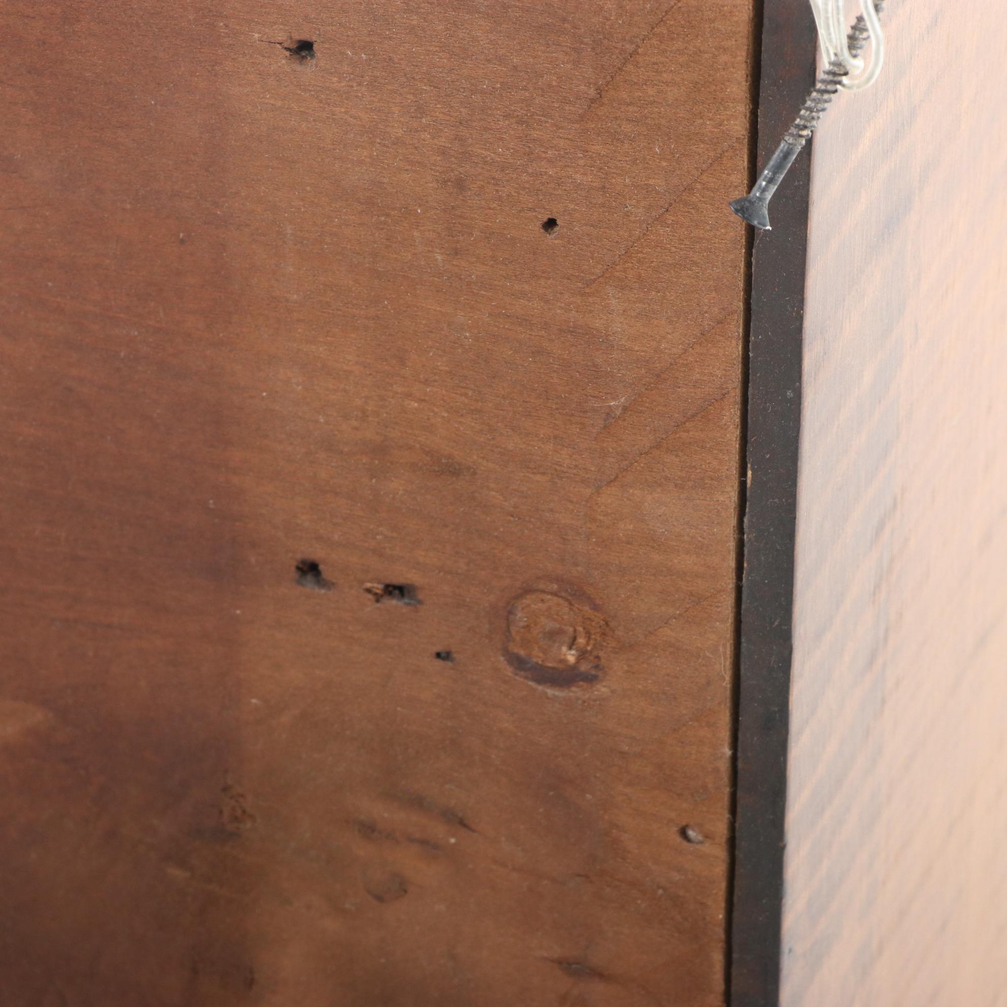 Small Curly Maple Spice or Apothecary Chest, Mid to Late 20th Century