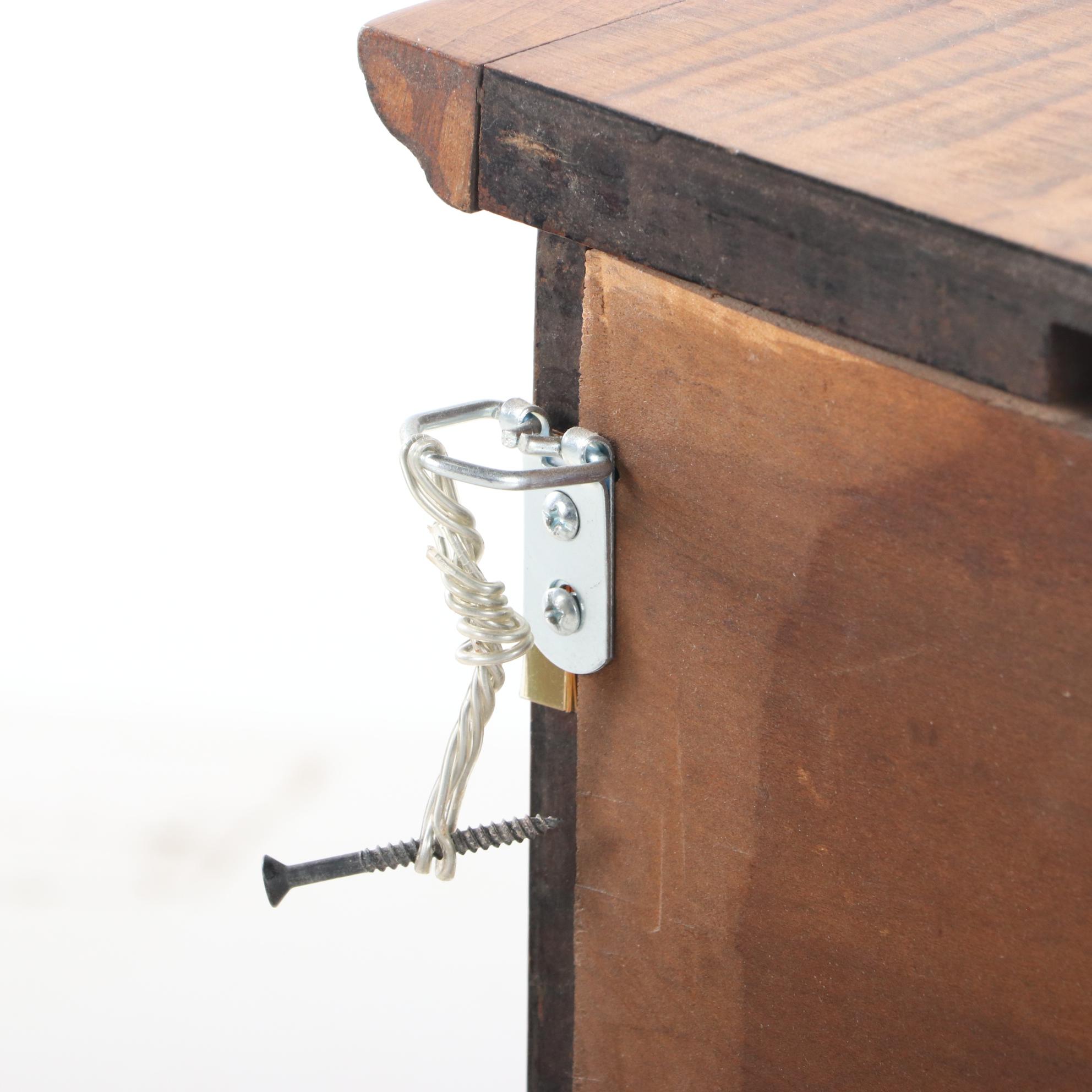 Small Curly Maple Spice or Apothecary Chest, Mid to Late 20th Century