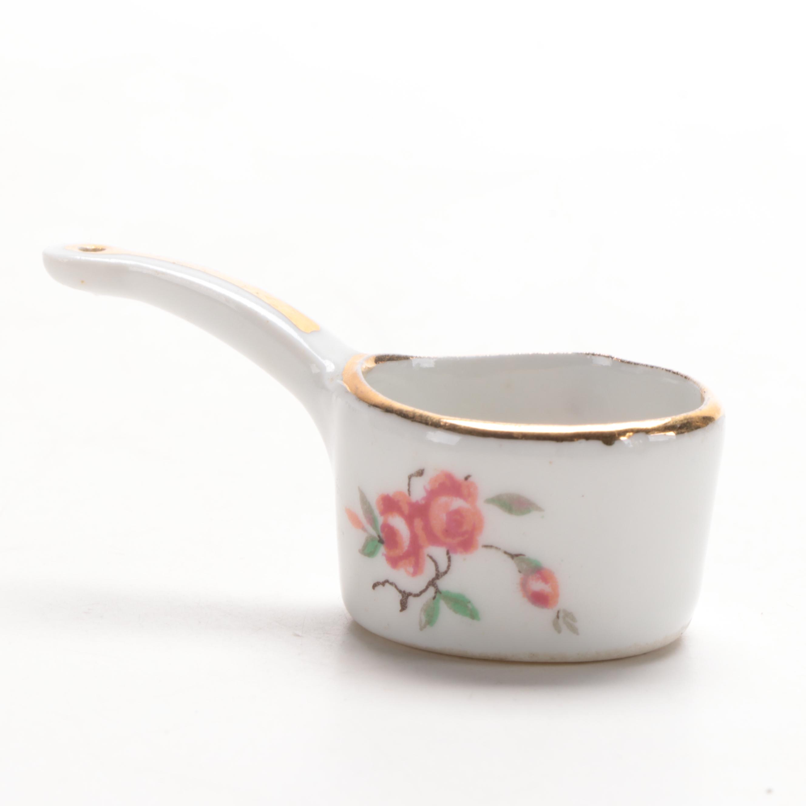 Royal Crown Derby "Old Imari" Bone China Creamer and Miniature Pot, Mid-20th C.