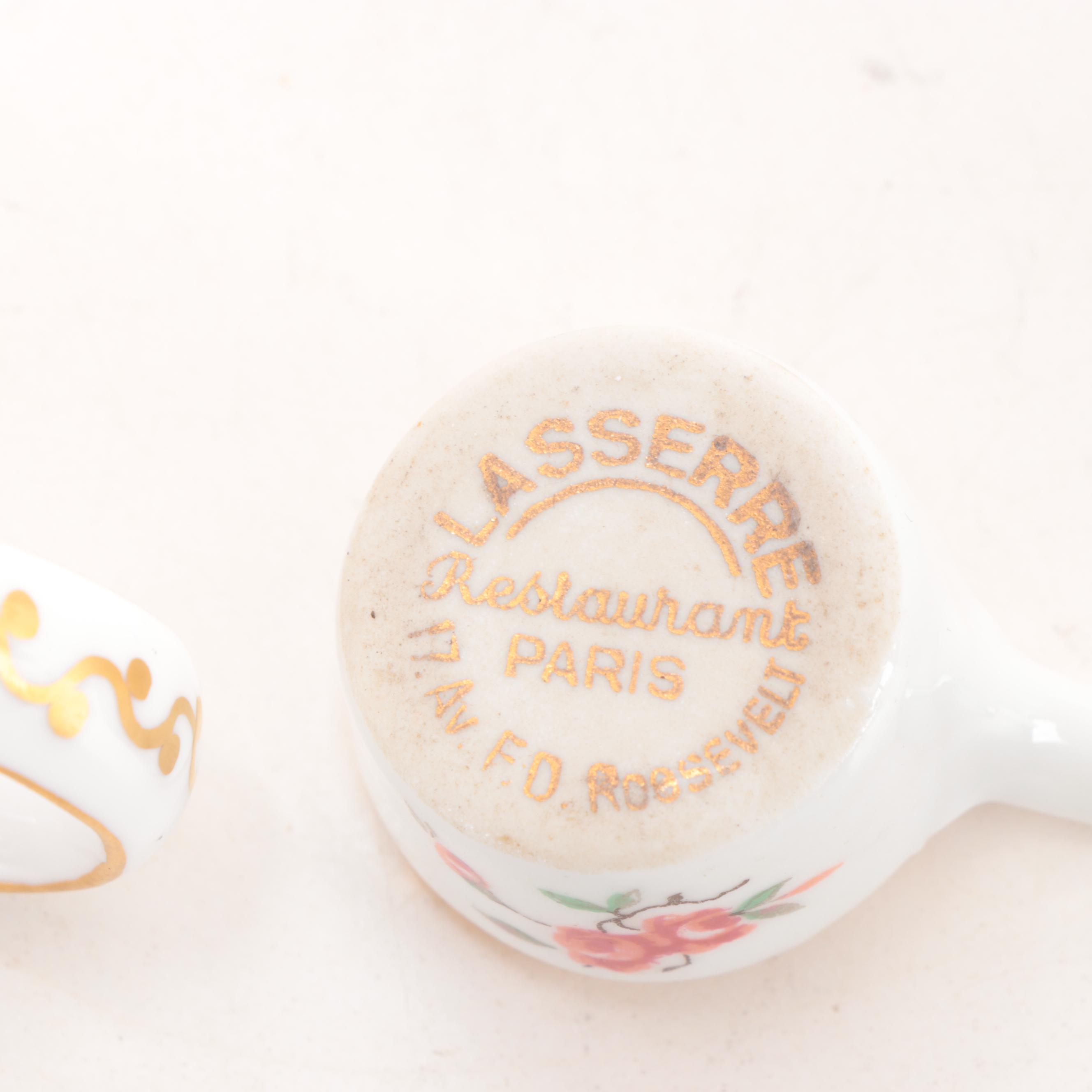 Royal Crown Derby "Old Imari" Bone China Creamer and Miniature Pot, Mid-20th C.