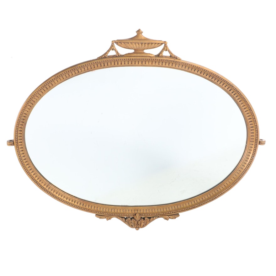 Neoclassical Style Giltwood Overmantel Mirror, 20th Century