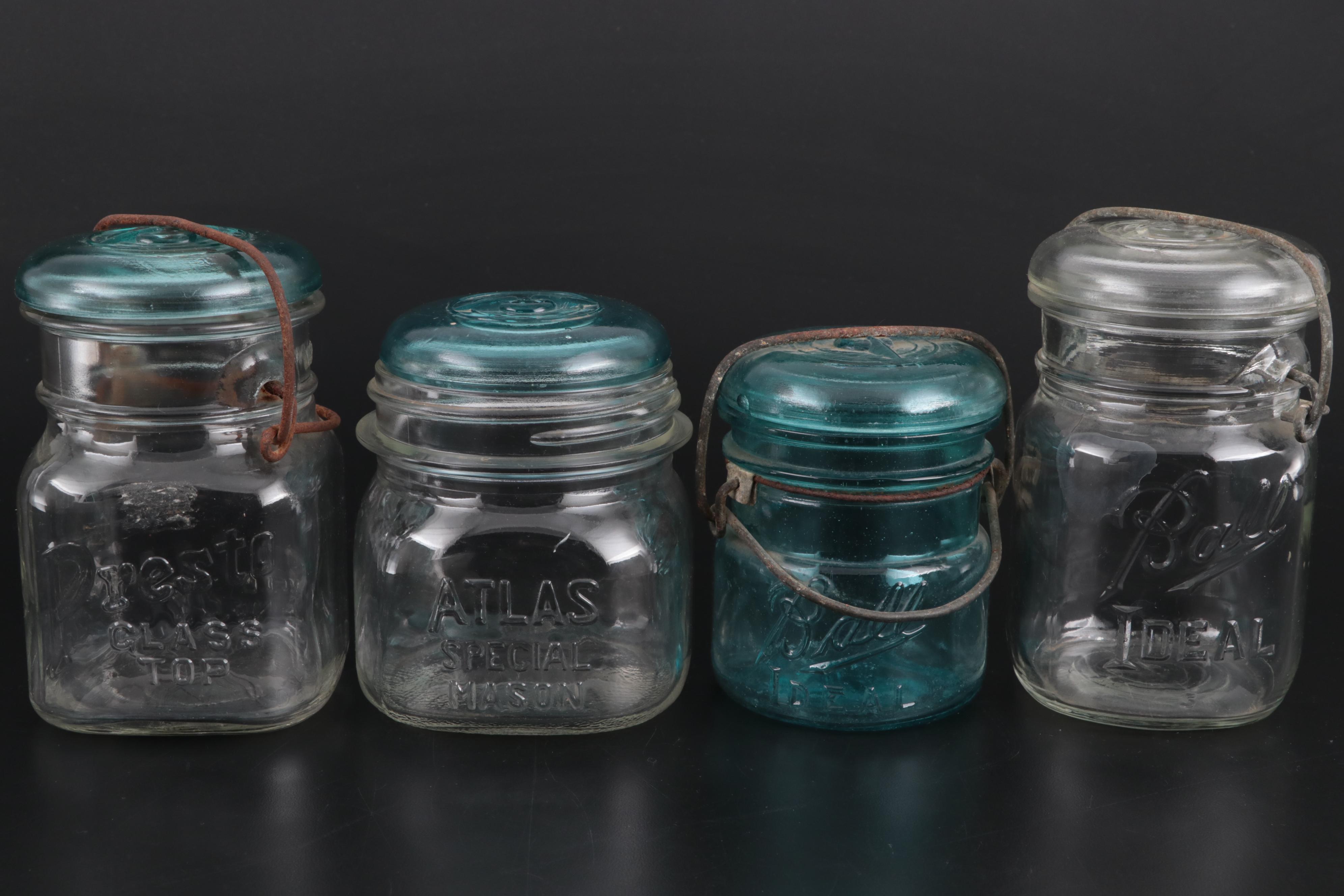 Atlas and Ball Glass Mason Jars, and Snow Crest Beverages Bear Bank