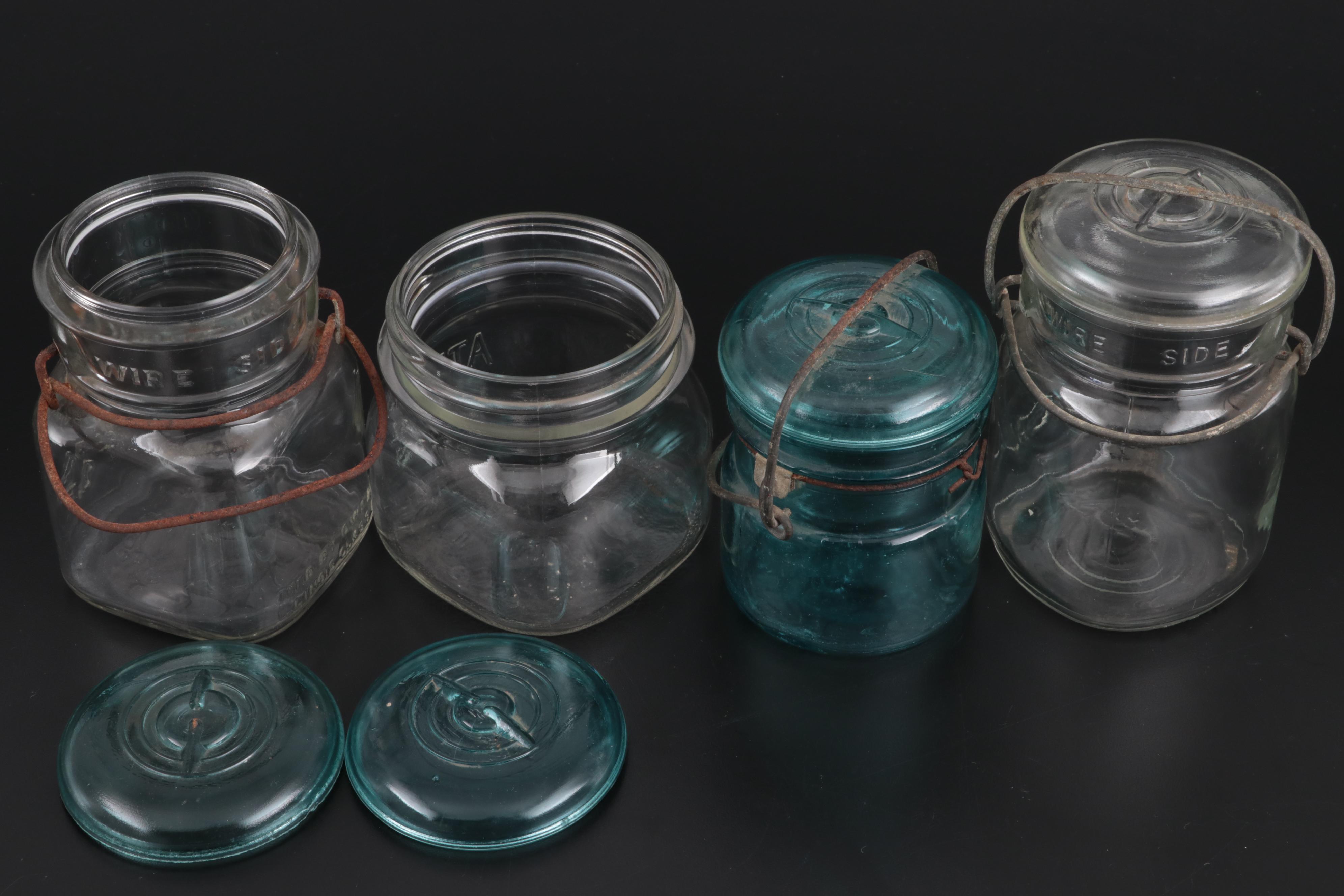 Atlas and Ball Glass Mason Jars, and Snow Crest Beverages Bear Bank