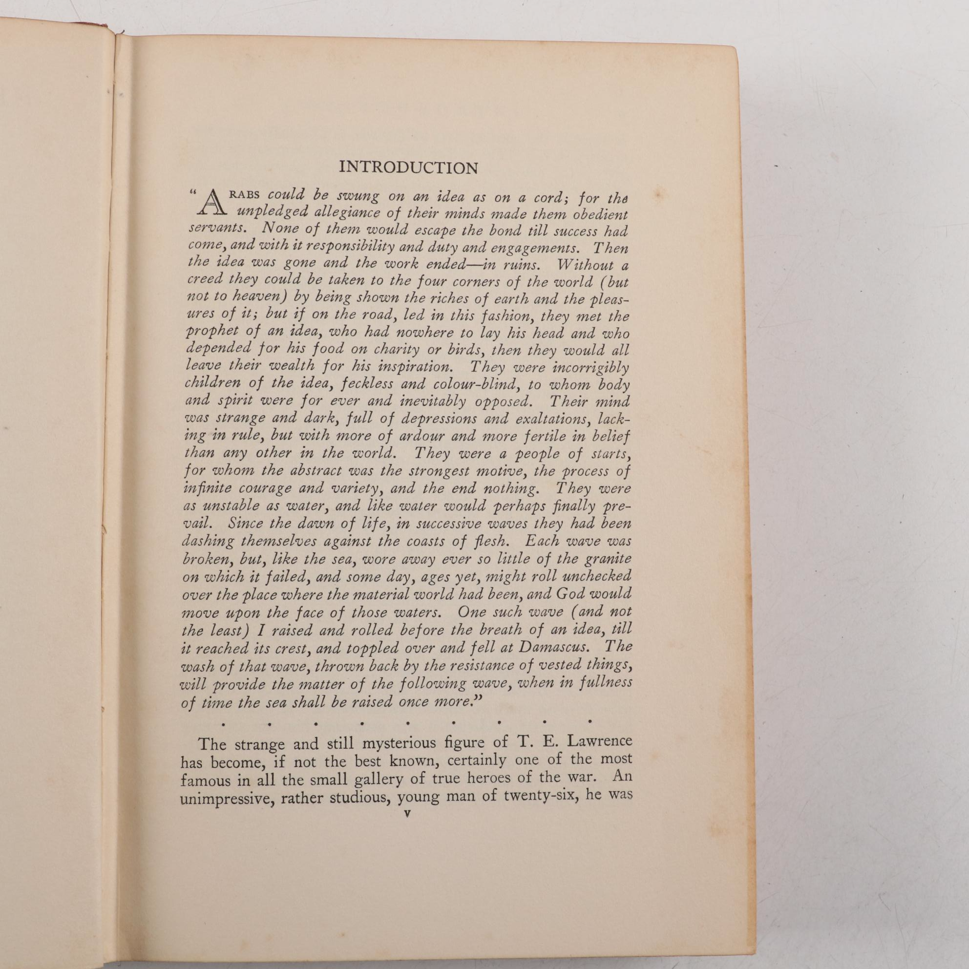 First American Edition "Revolt in the Desert" and More by T. E. Lawrence
