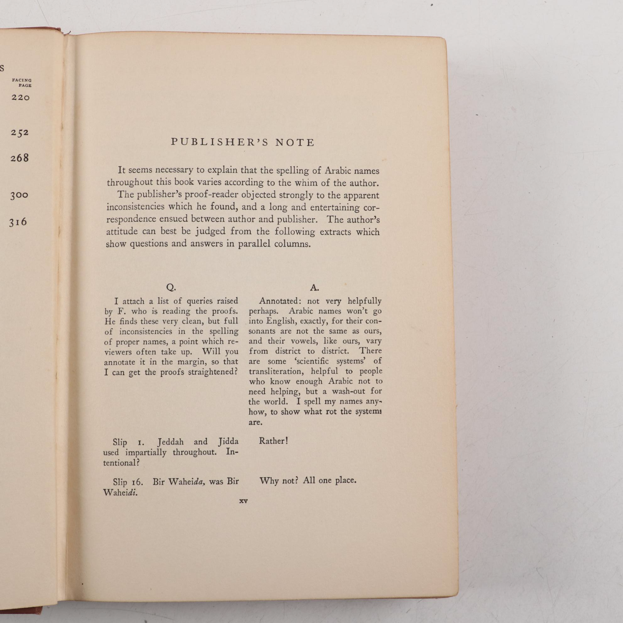 First American Edition "Revolt in the Desert" and More by T. E. Lawrence