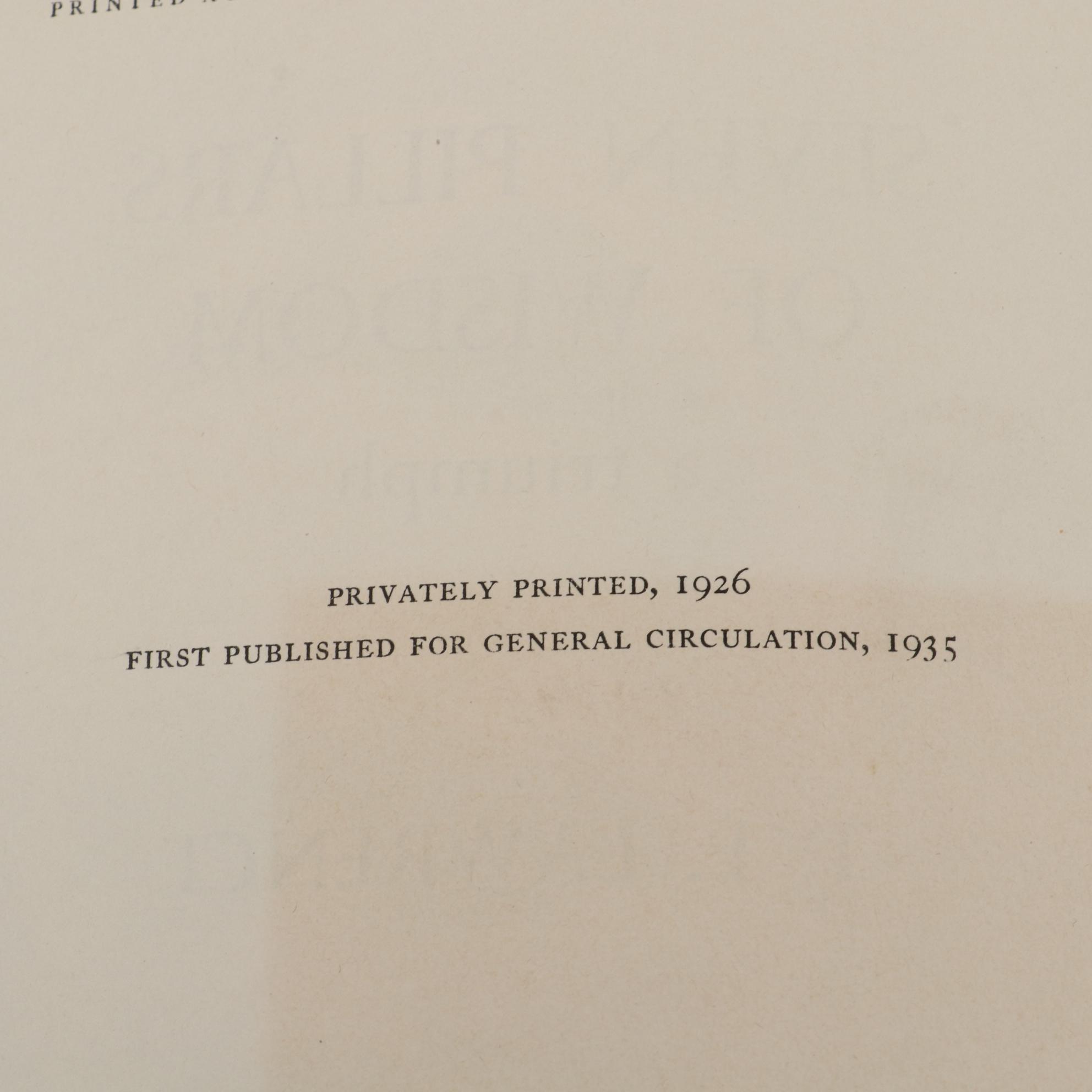 First American Edition "Revolt in the Desert" and More by T. E. Lawrence