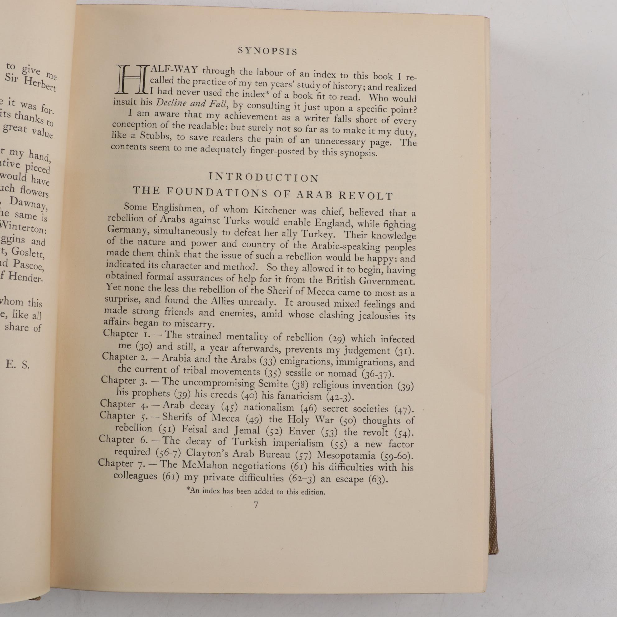 First American Edition "Revolt in the Desert" and More by T. E. Lawrence