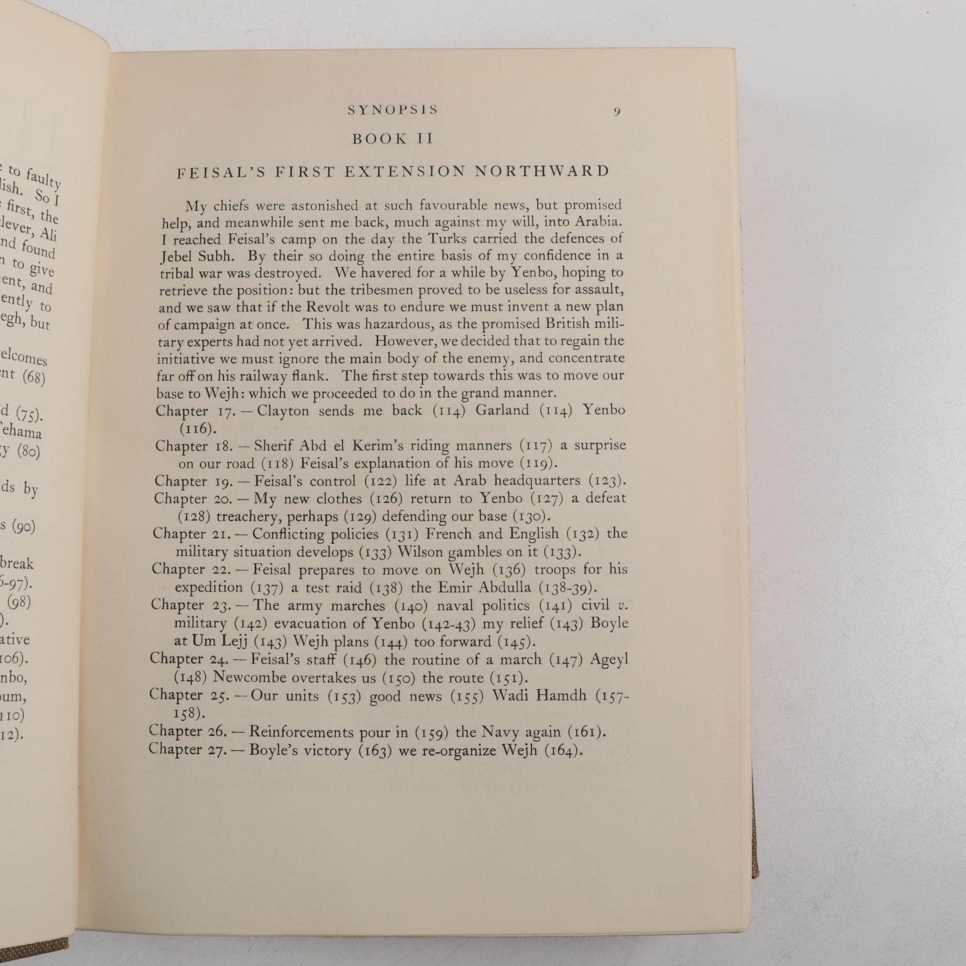 First American Edition "Revolt in the Desert" and More by T. E. Lawrence