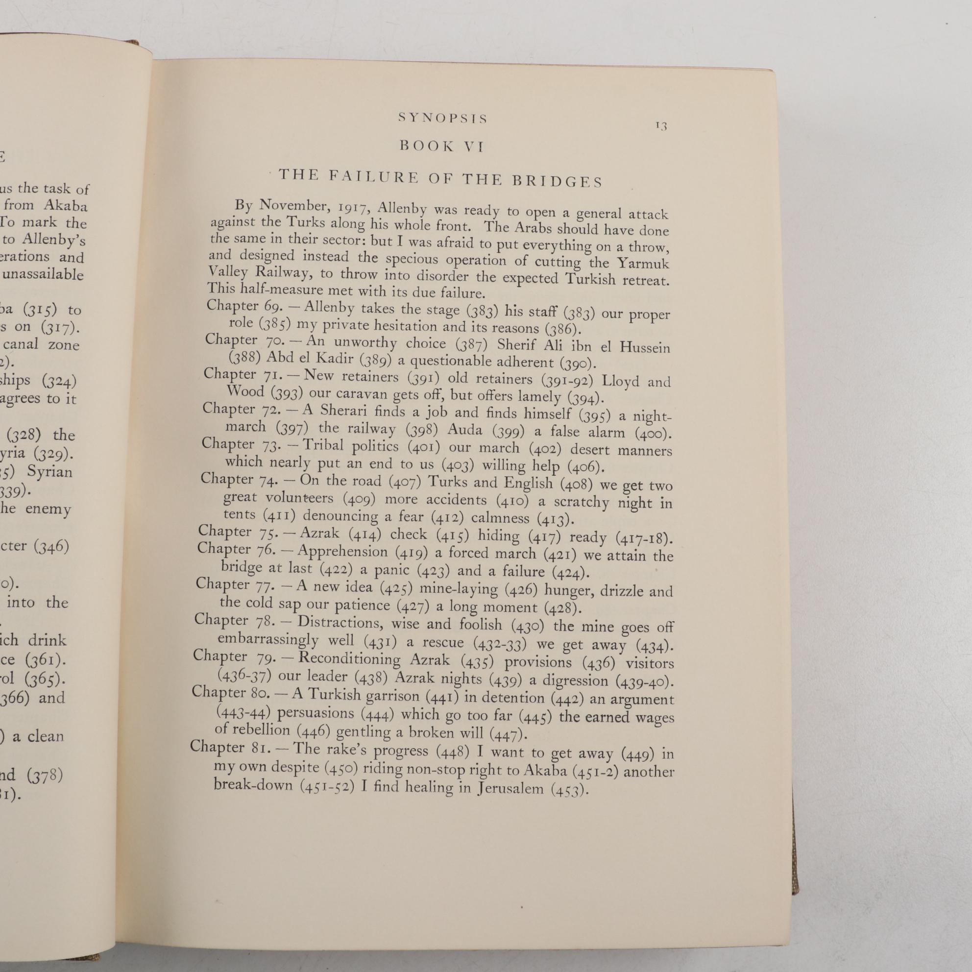 First American Edition "Revolt in the Desert" and More by T. E. Lawrence