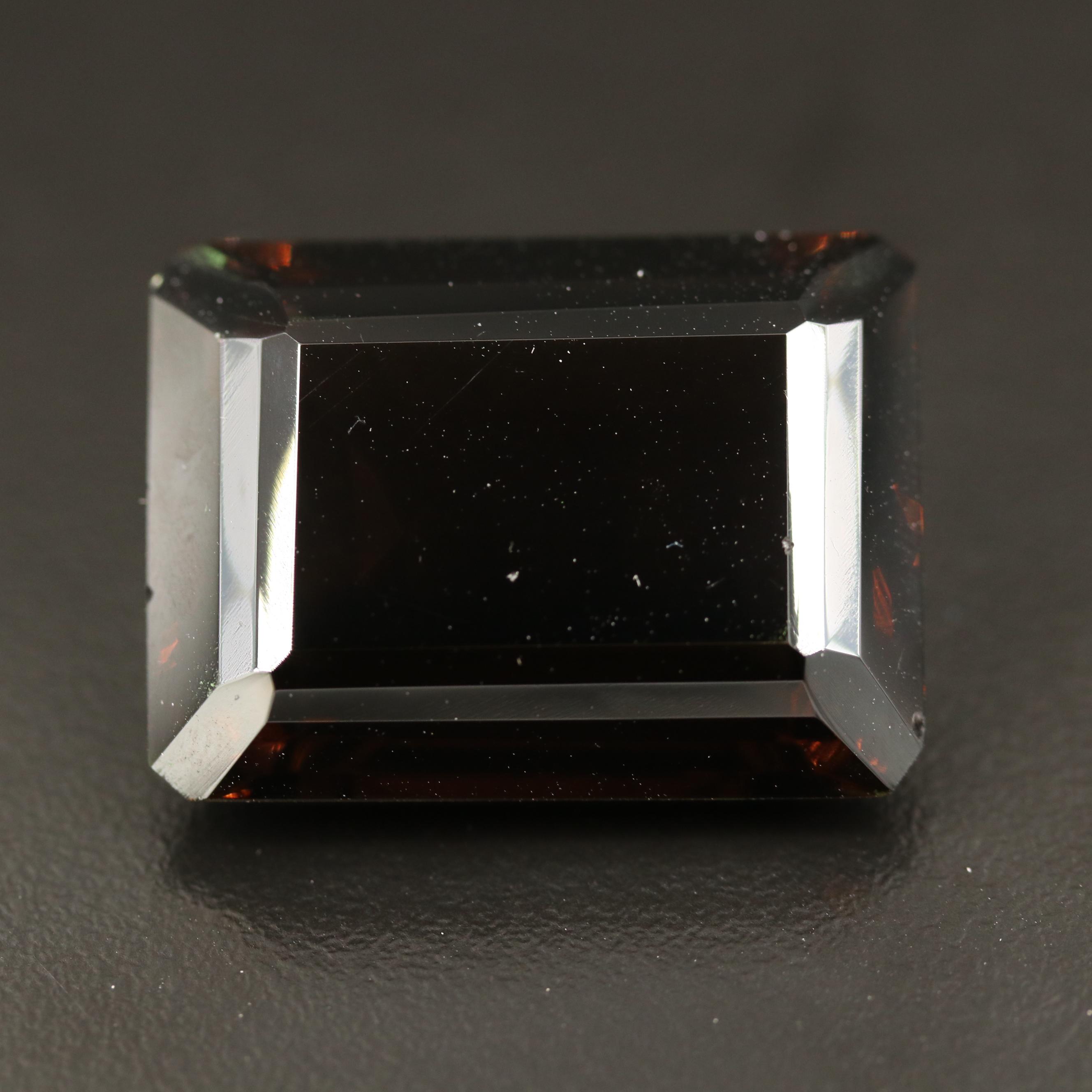 Loose 59.26 CT Rectangular Faceted Smoky Quartz