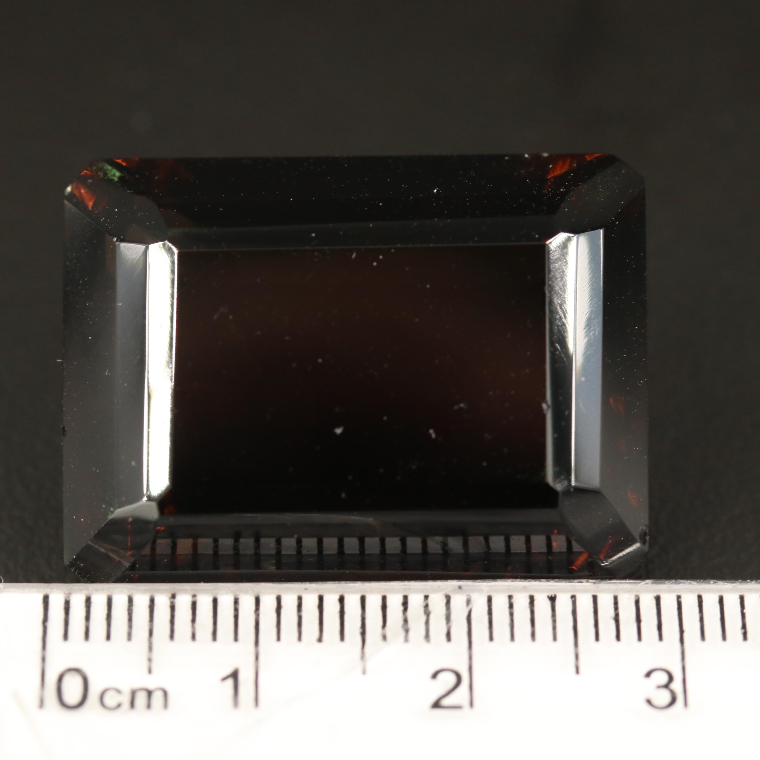 Loose 59.26 CT Rectangular Faceted Smoky Quartz