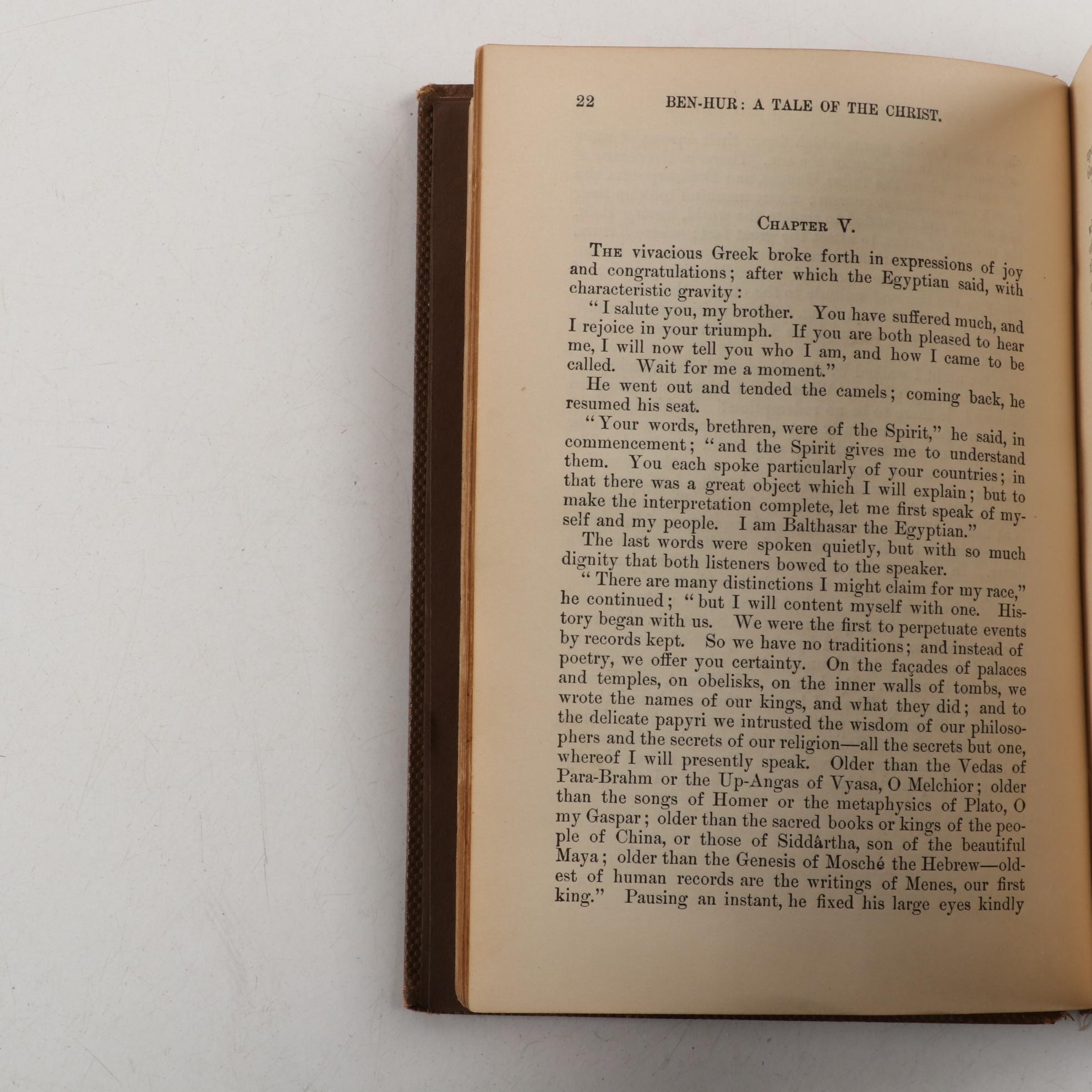 "Ben-Hur: A Tale of the Christ" by Lew Wallace, Late 19th/Early 20th Century