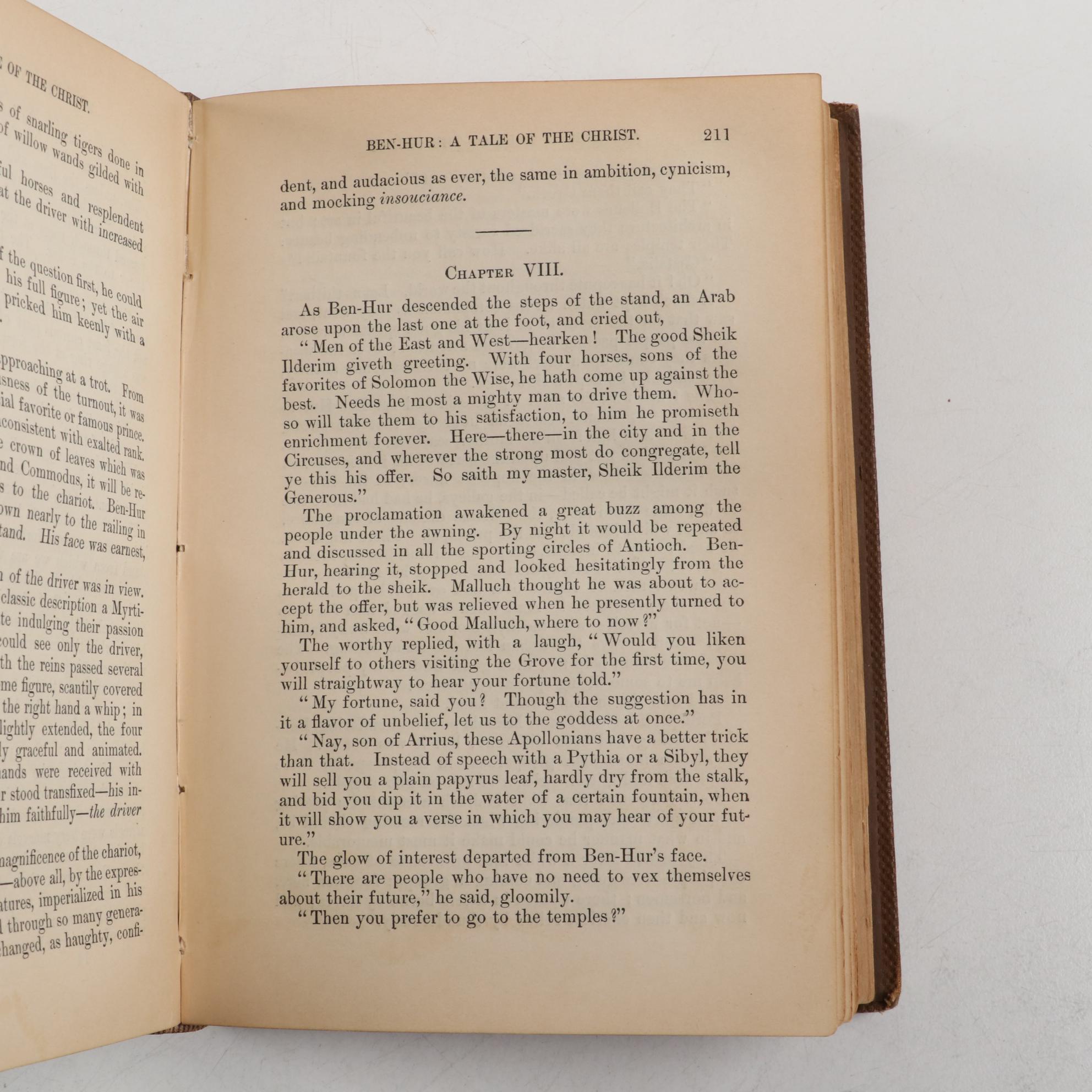 "Ben-Hur: A Tale of the Christ" by Lew Wallace, Late 19th/Early 20th Century