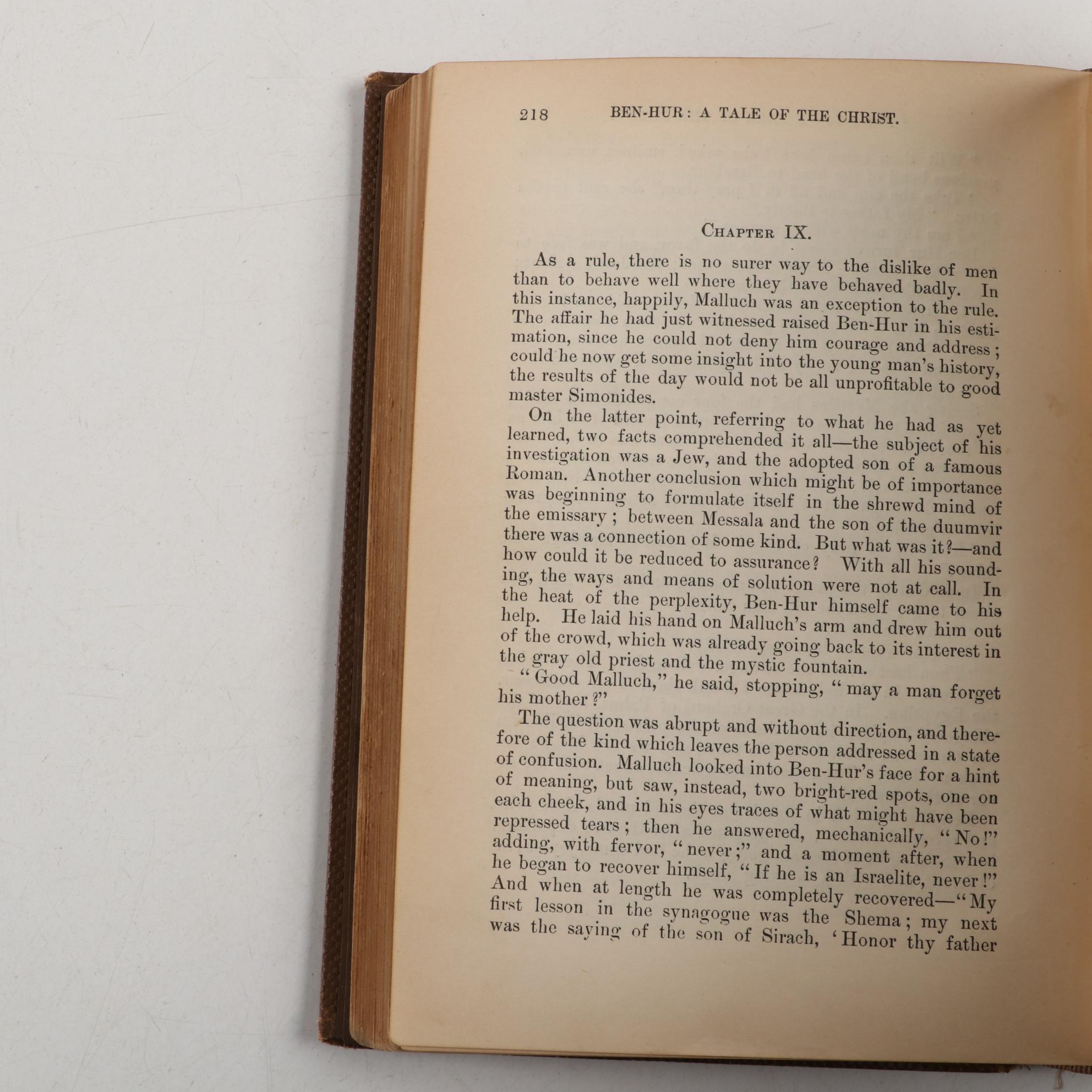 "Ben-Hur: A Tale of the Christ" by Lew Wallace, Late 19th/Early 20th Century