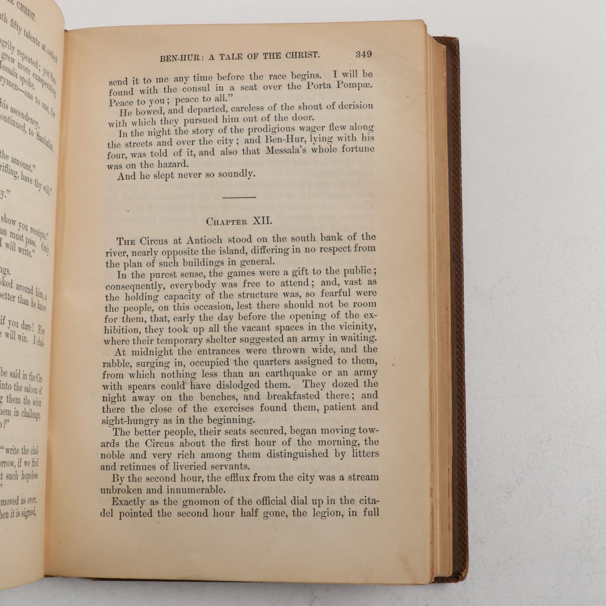 "Ben-Hur: A Tale of the Christ" by Lew Wallace, Late 19th/Early 20th Century