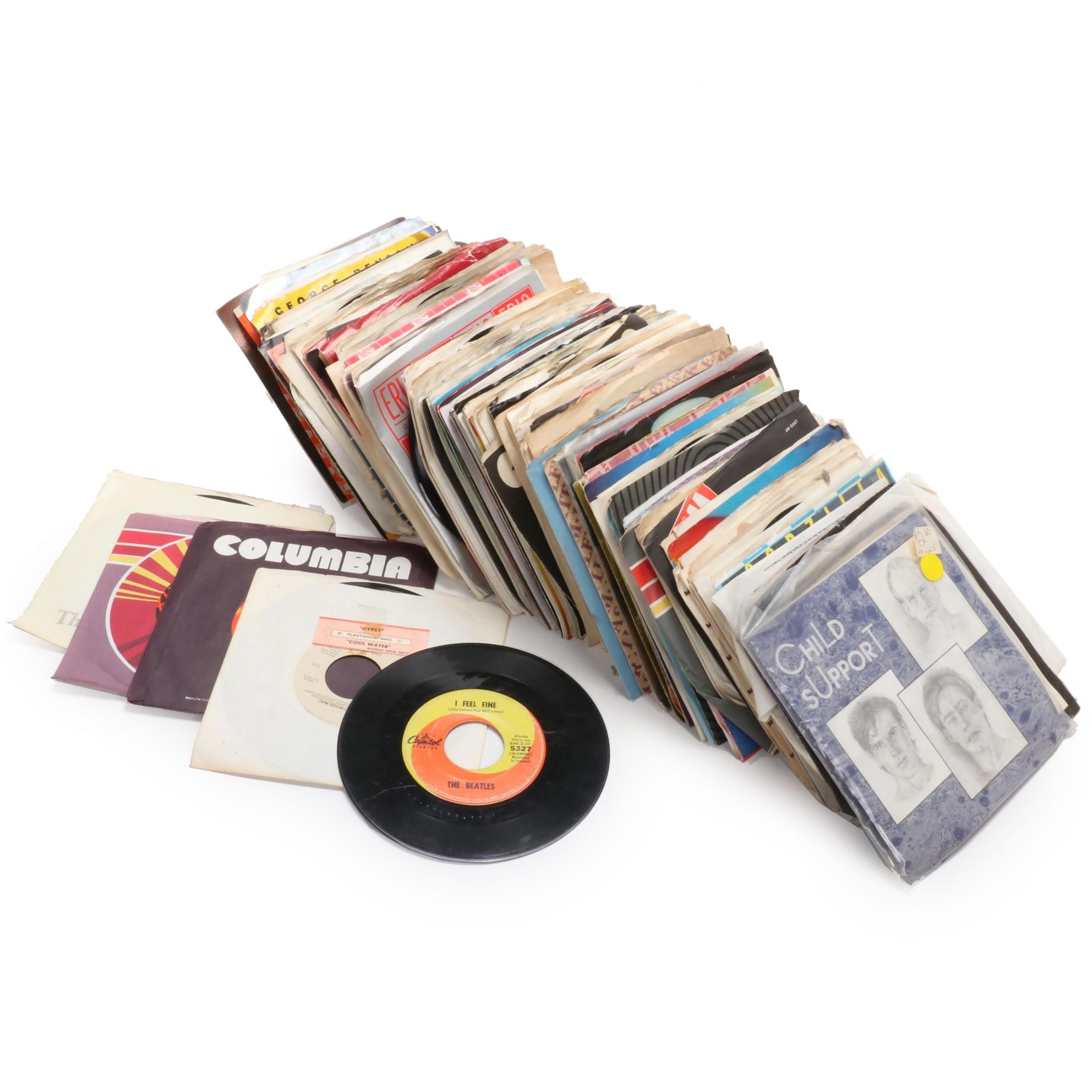 Elvis Presley, Bing Crosby, Bon Jovi and Other 45 RPM Vinyl Records