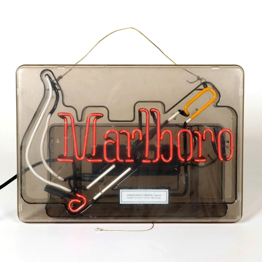 Everbrite "Marlboro" Neon Illuminated Sign, Late 20th Century