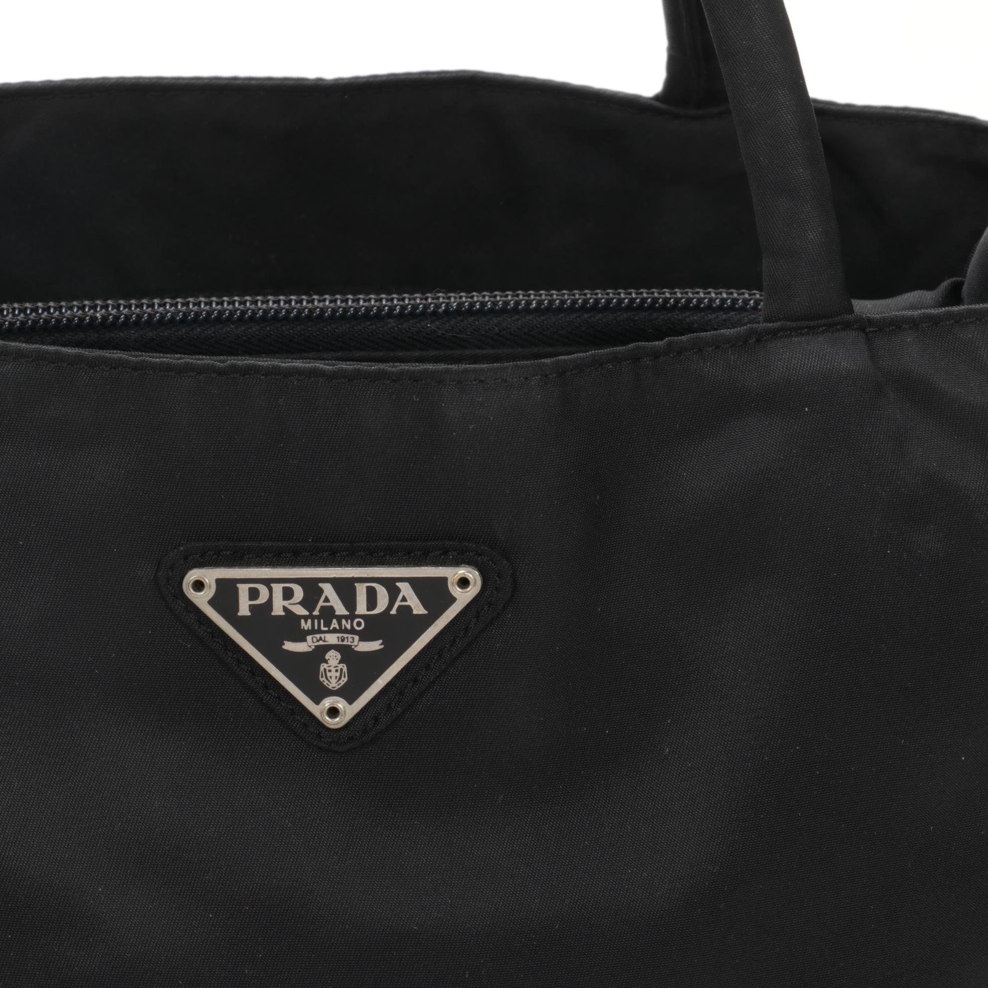 Prada Tote in Black Tessuto Nylon