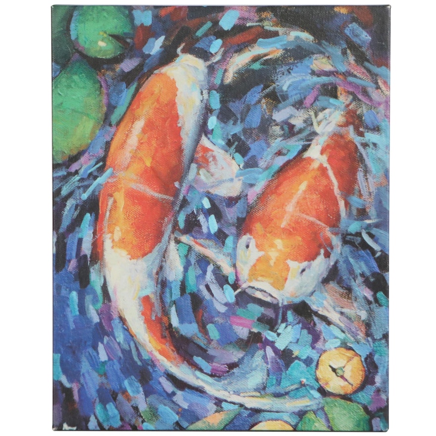 Digital Print of Koi Fish, 21st Century