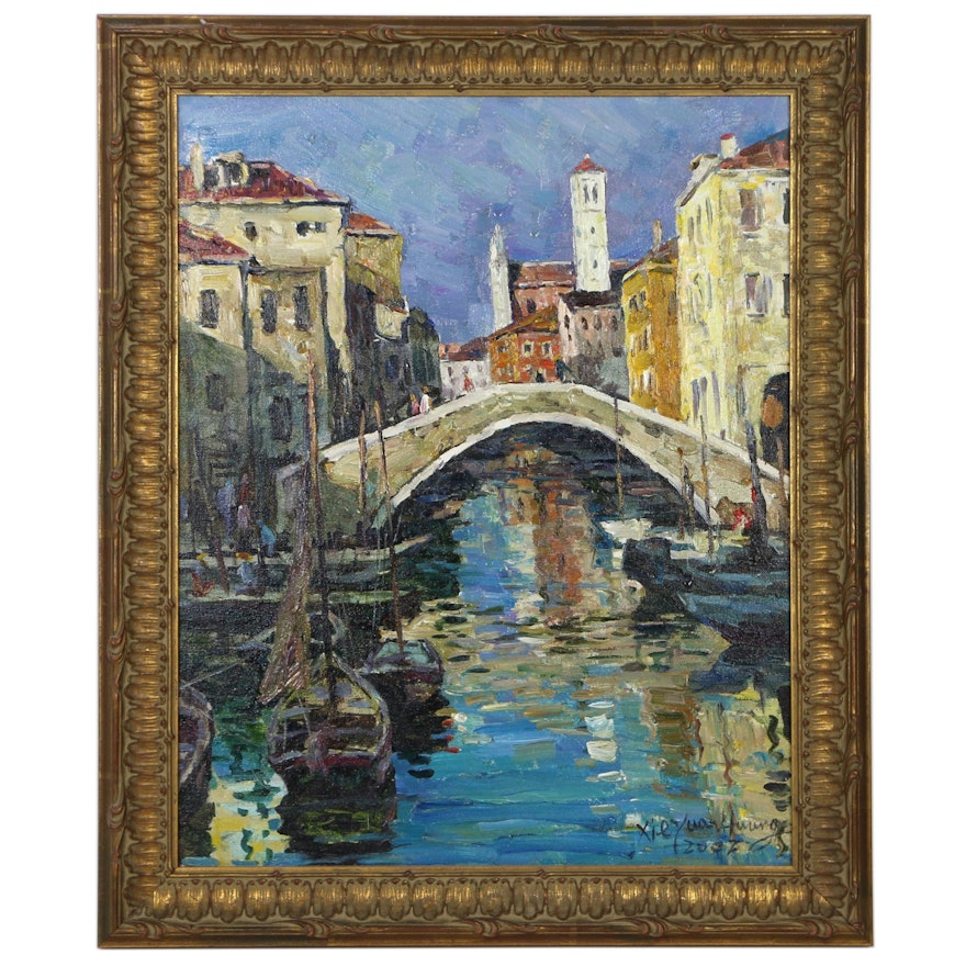 Yuan Huang Xie Oil Painting of Venice, 2002