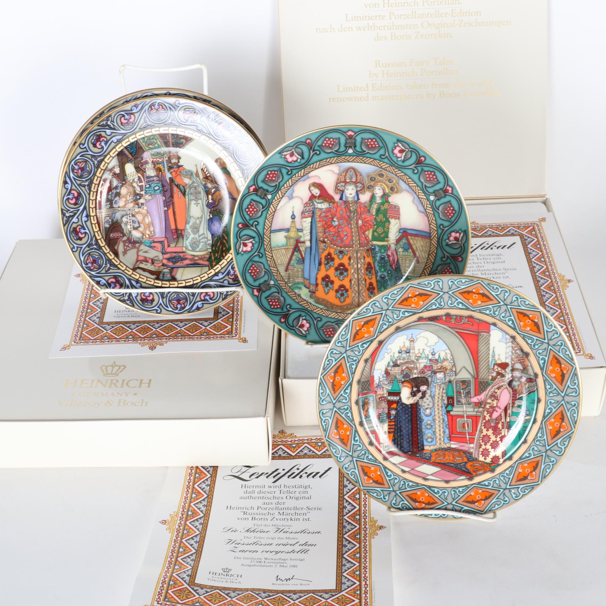 Villeroy & Boch "The Russian Fairy Tales" Porcelain Collector Plates