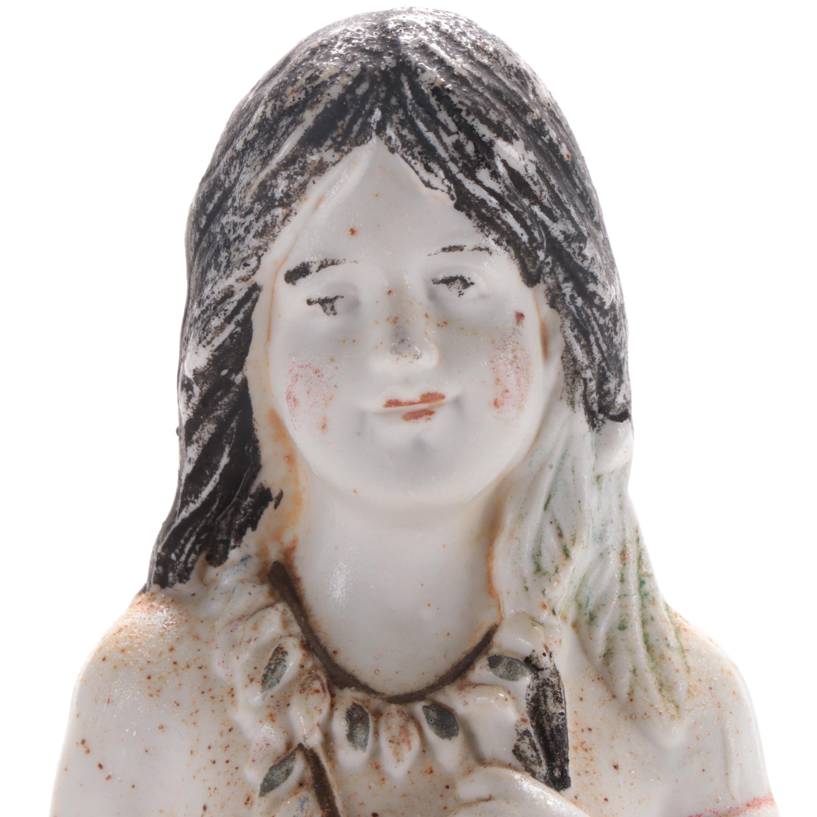 German Bisque Figurines Including a Matching George and Martha Washinton