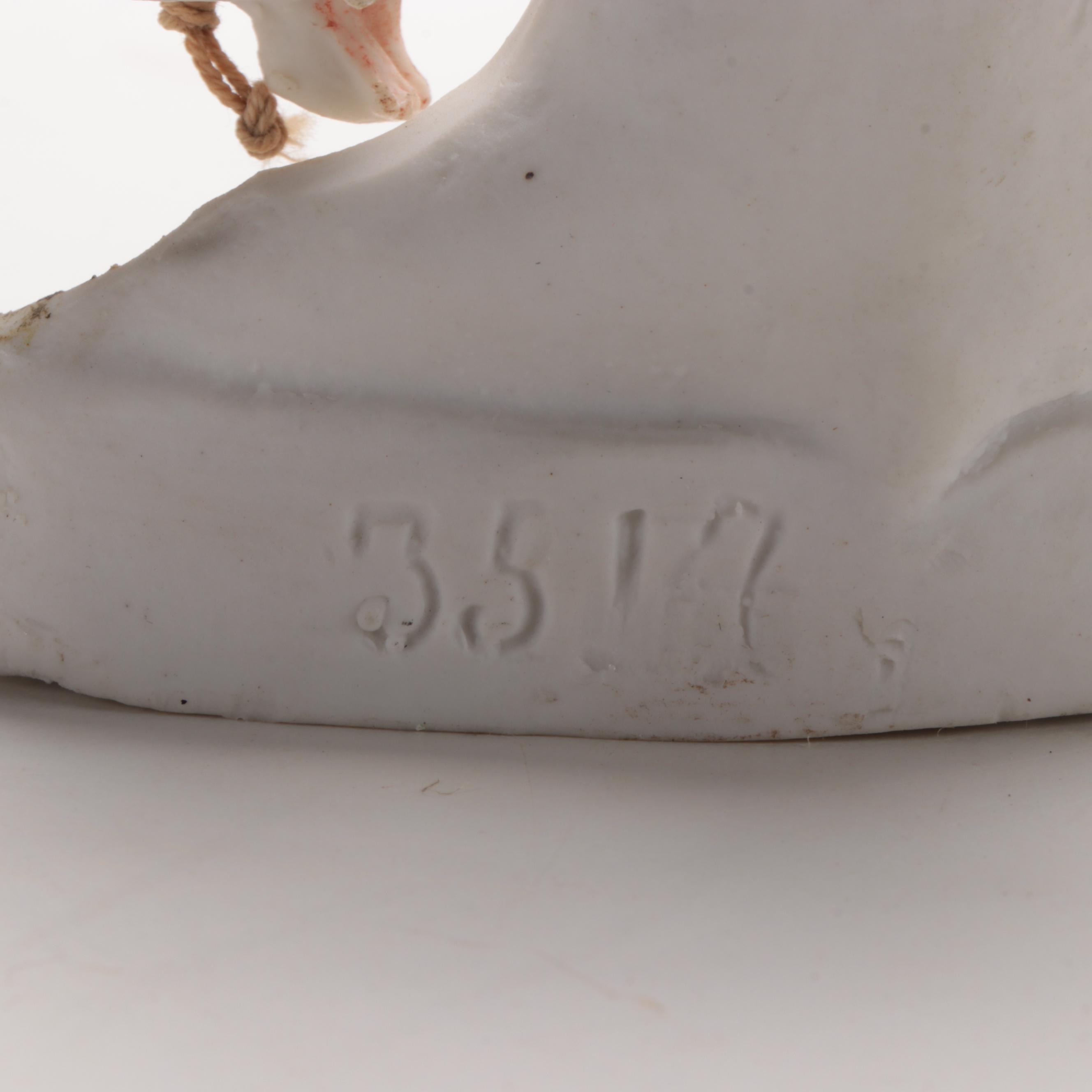 German Bisque Figurines Including a Matching George and Martha Washinton