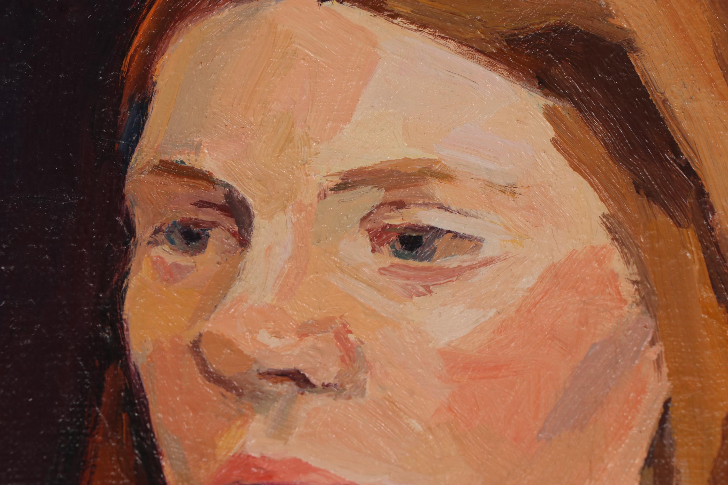 Stephen Hankin Oil Painting "Alice on the Corner of the Model Stand," 1983