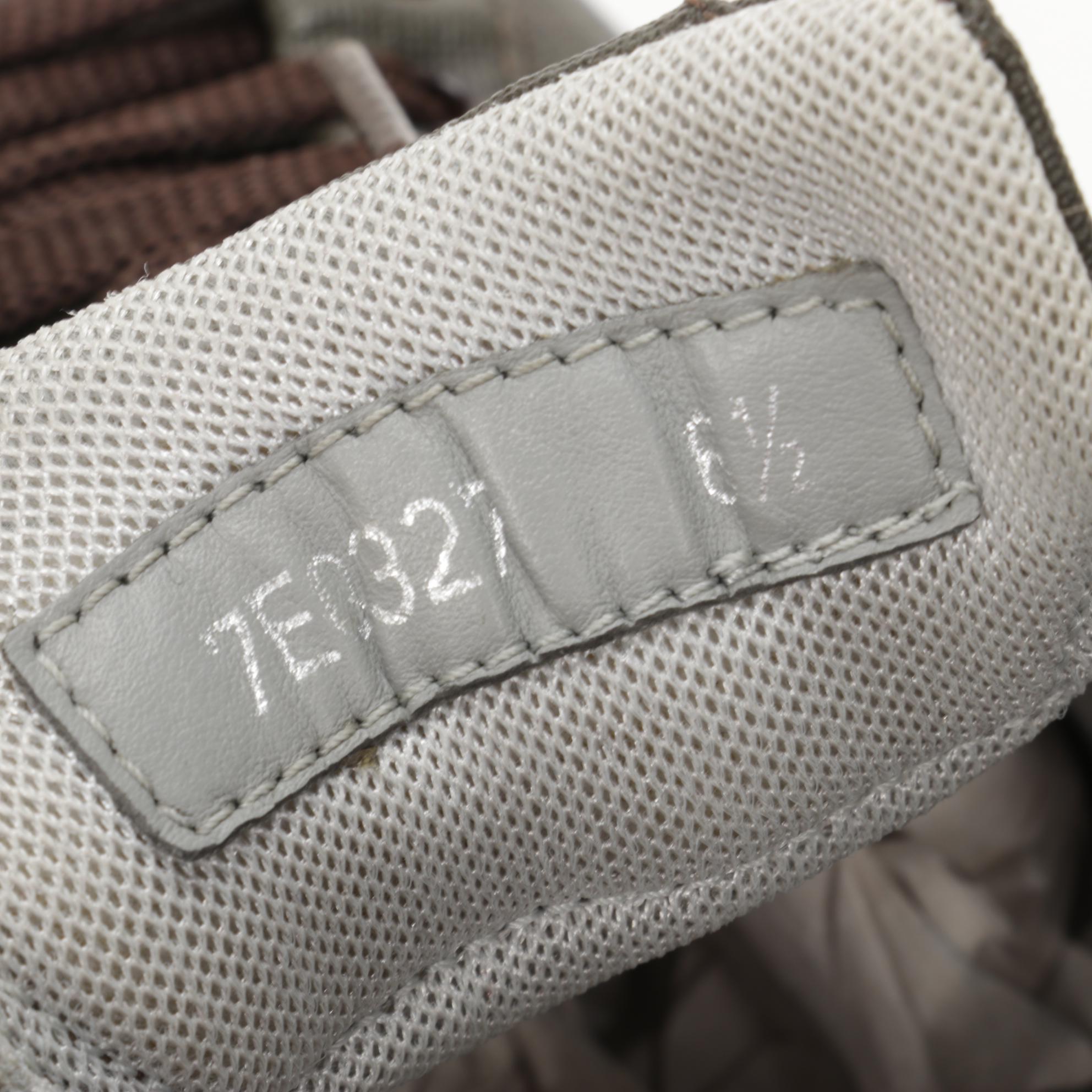 Fendi Sneakers in Olive Green Zucca Canvas