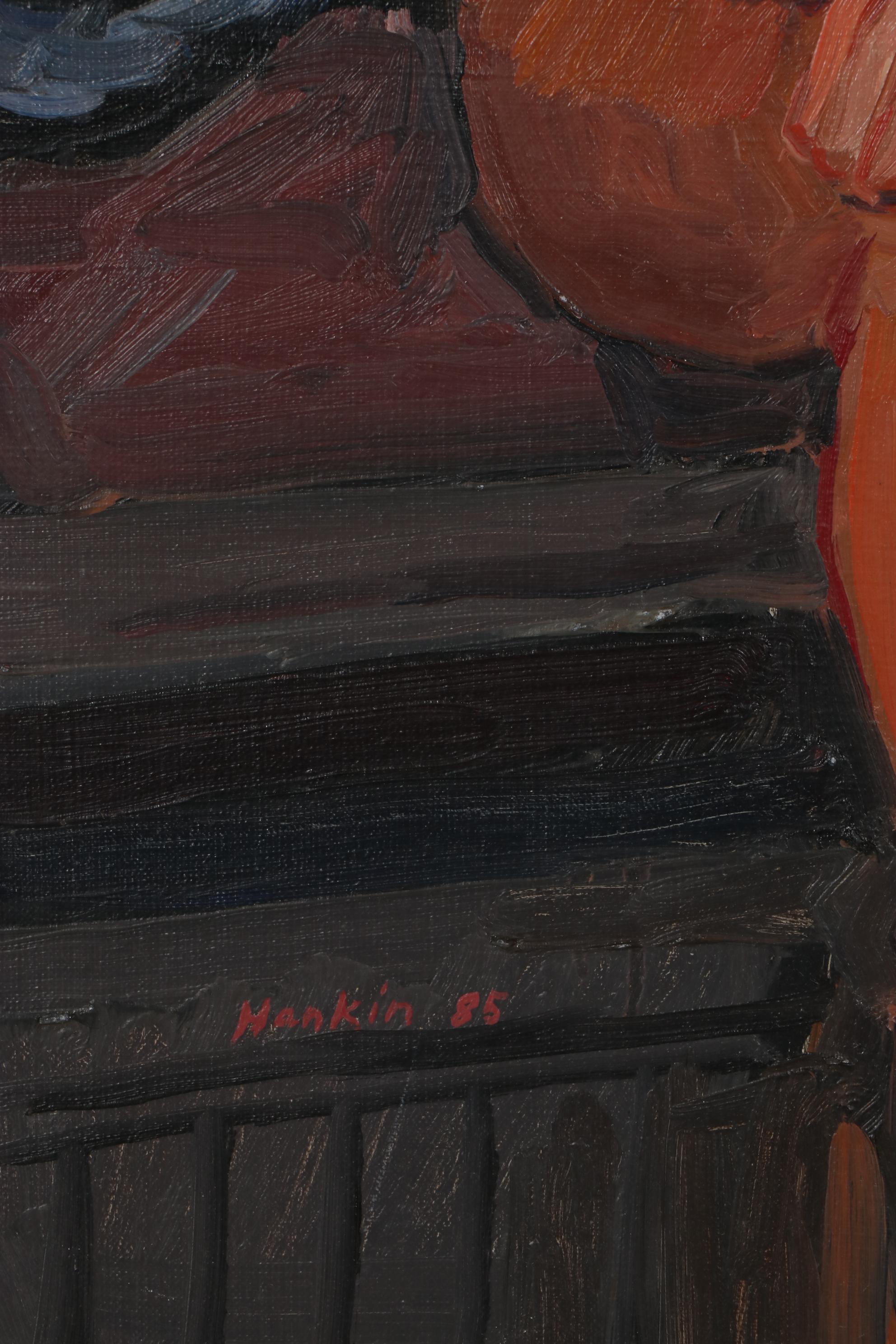 Stephen Hankin Oil Painting "Model Resting," 1985